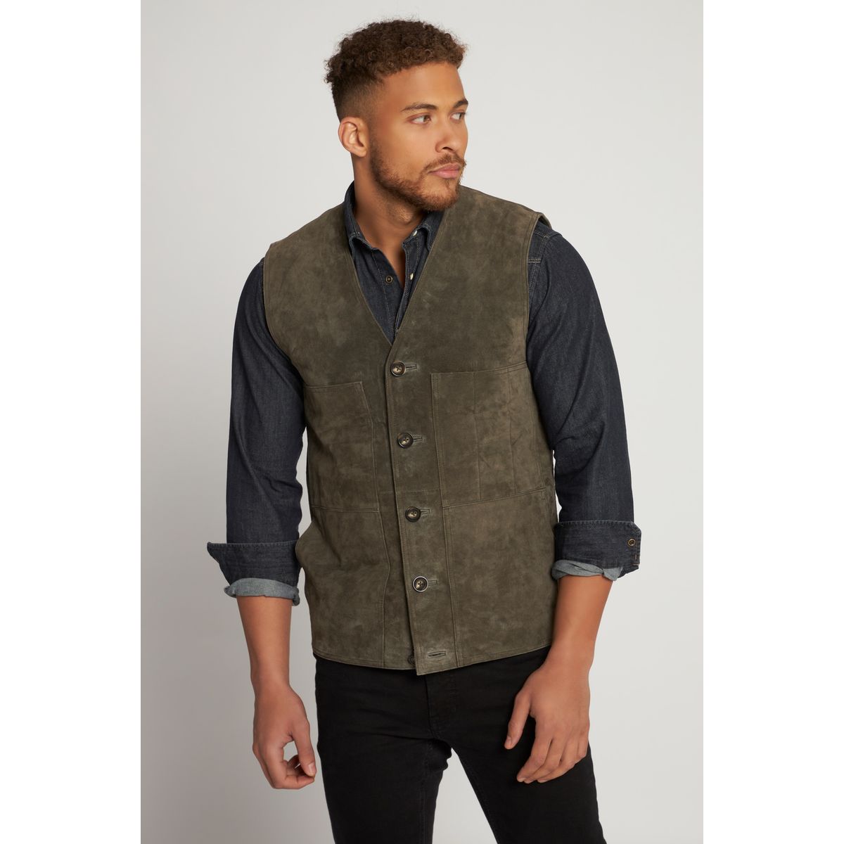 Gilet cuir homme La Redoute