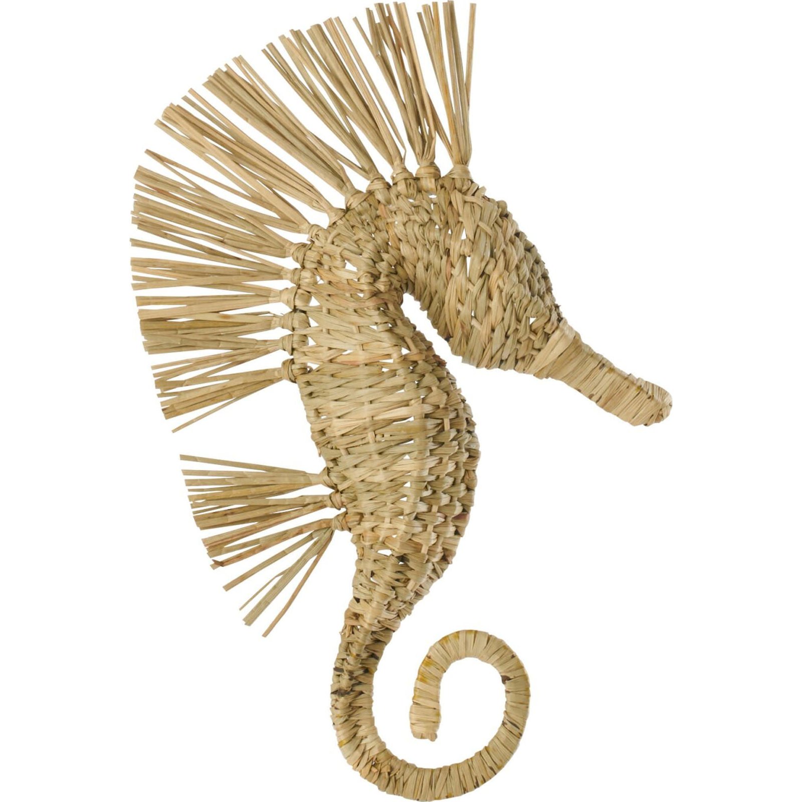Hippocampe mural en fibres naturelles, RECOLLECTION