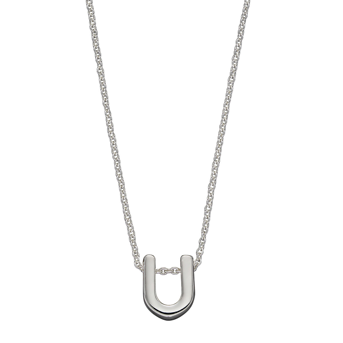 Sterling silver alphabet letter u 
