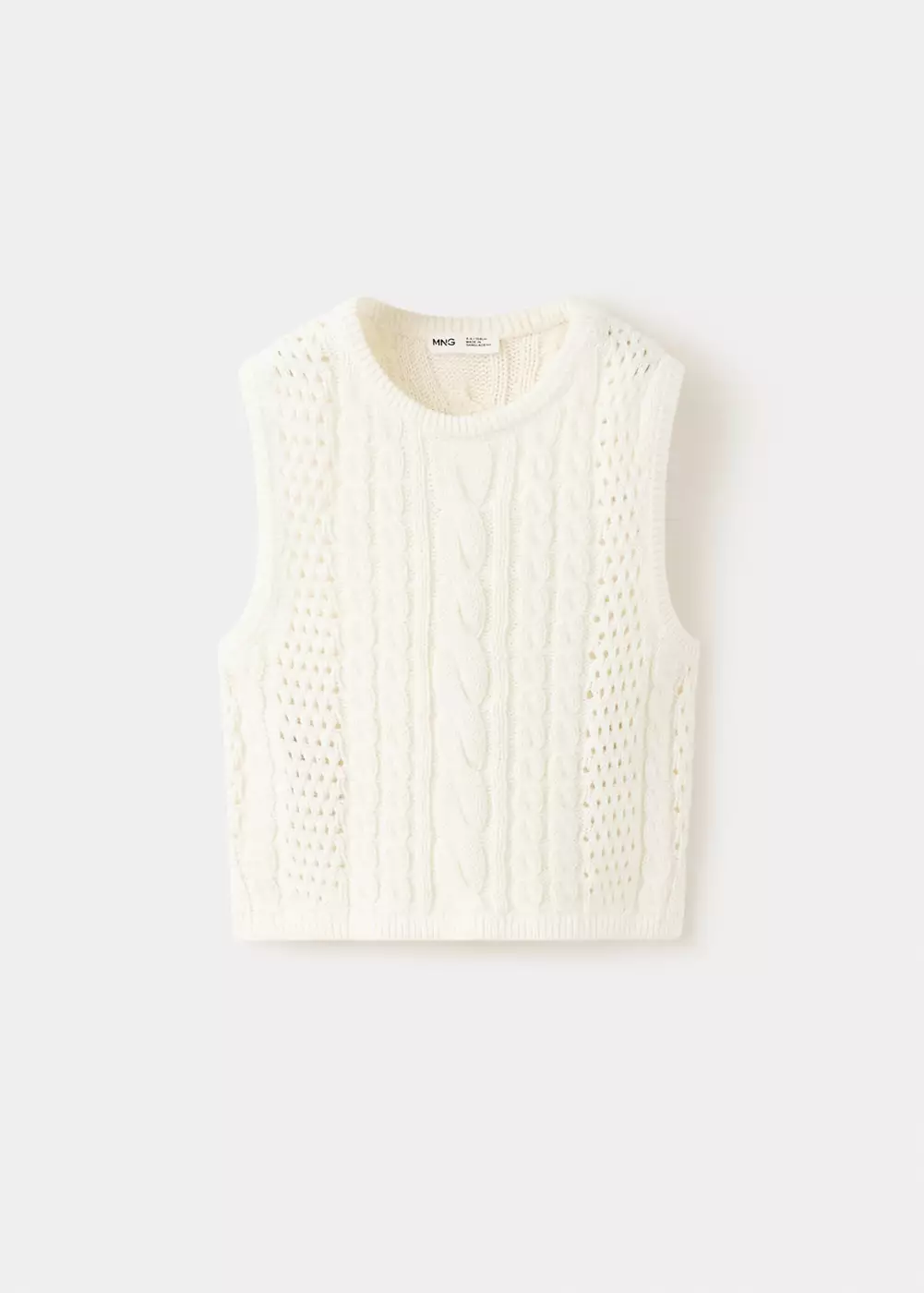 Gilet maille torsadée, MANGO BABY