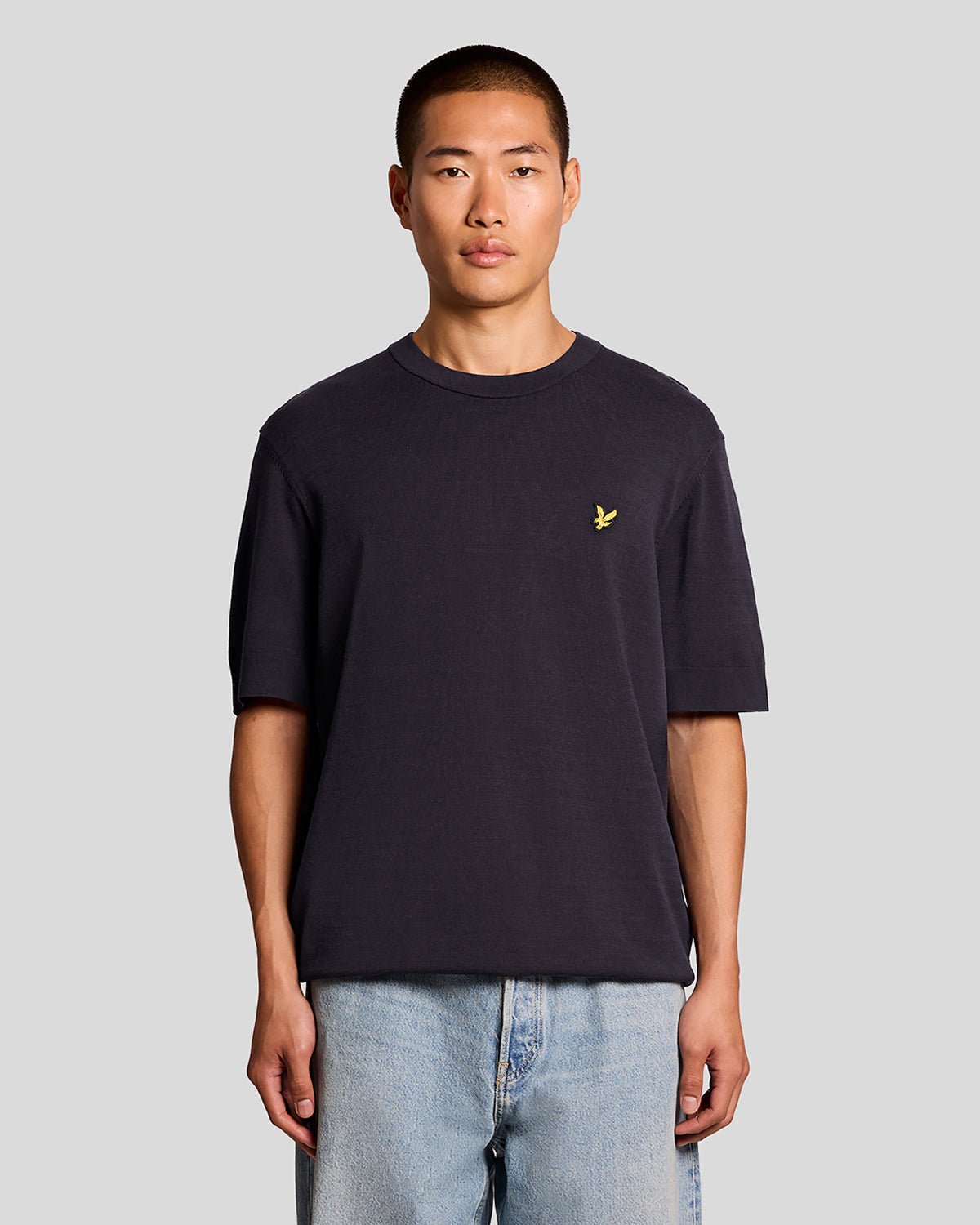 T-shirt coupe décontractée en maille, LYLE & SCOTT