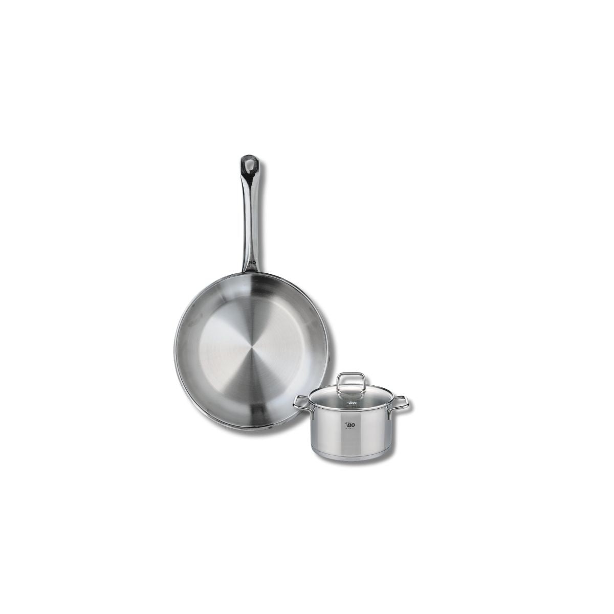 Batterie de cuisine 1 poêle 24cm + 1 faitout 12cm PROFI CITRIN, ELO