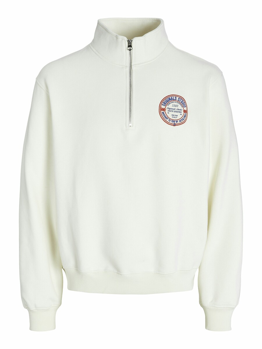 Sweat demi zippé logo, JACK & JONES