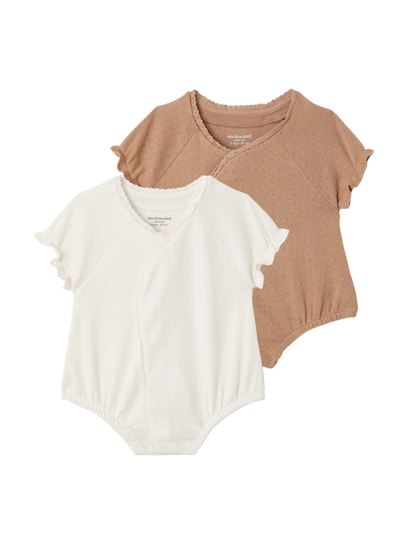 Lot 2 combishorts, VERTBAUDET