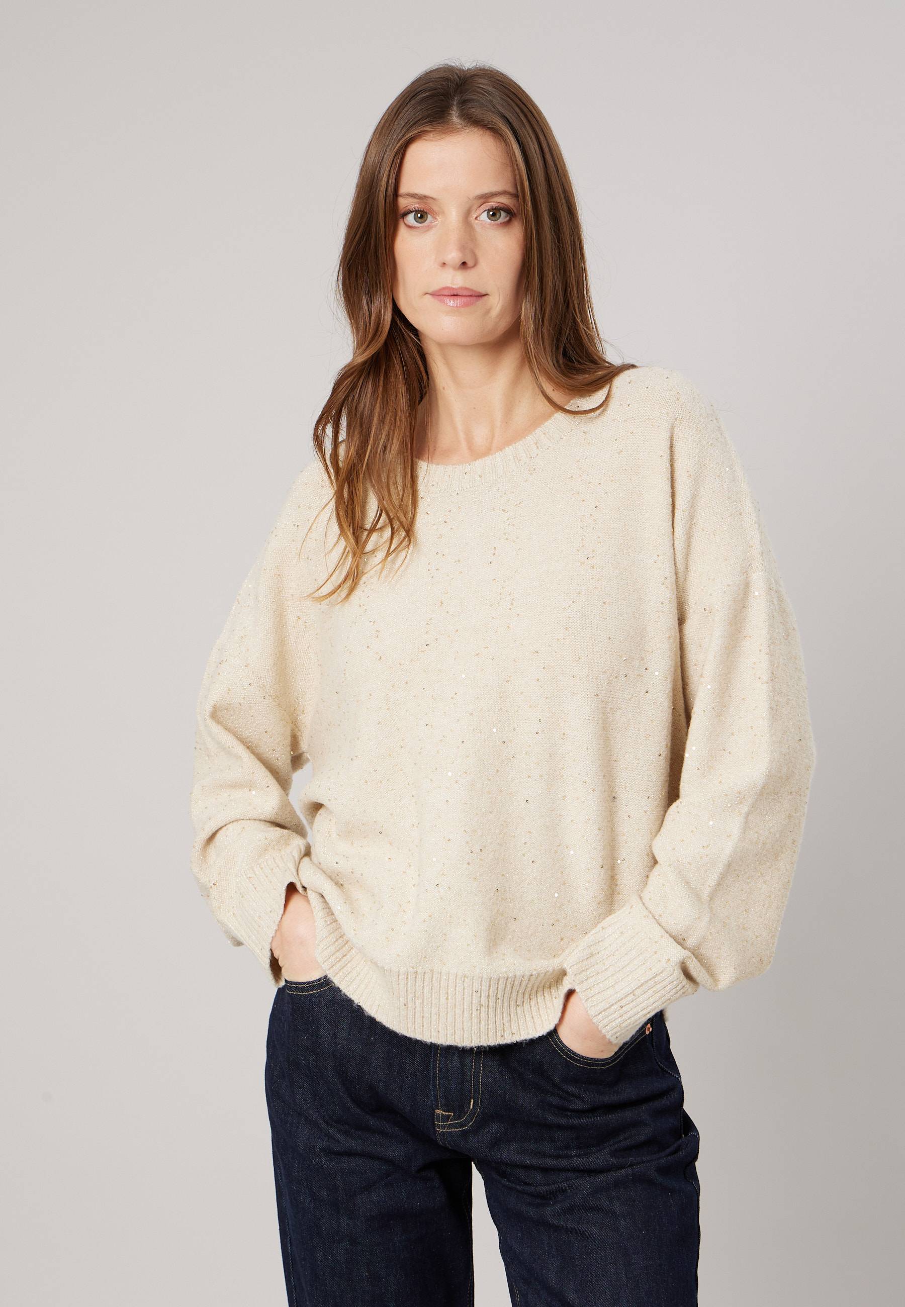 Pull femme avec sequins PIXIE, DEELUXE