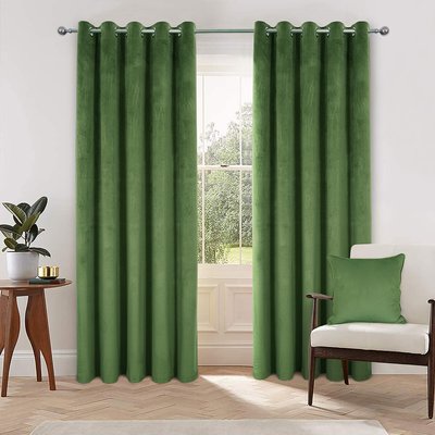 Lined Recycled Velour Curtains SO'HOME
