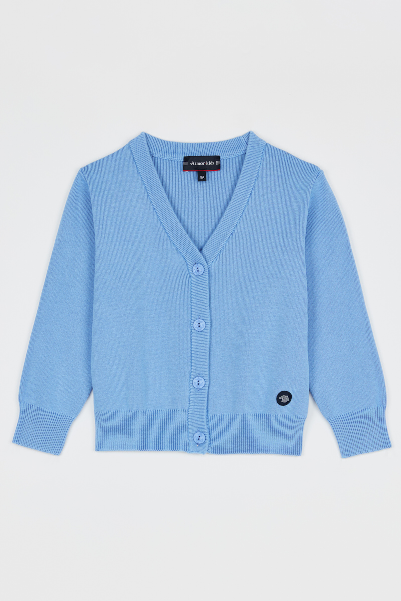 Cardigan boutonné en coton KIDS, ARMOR-LUX