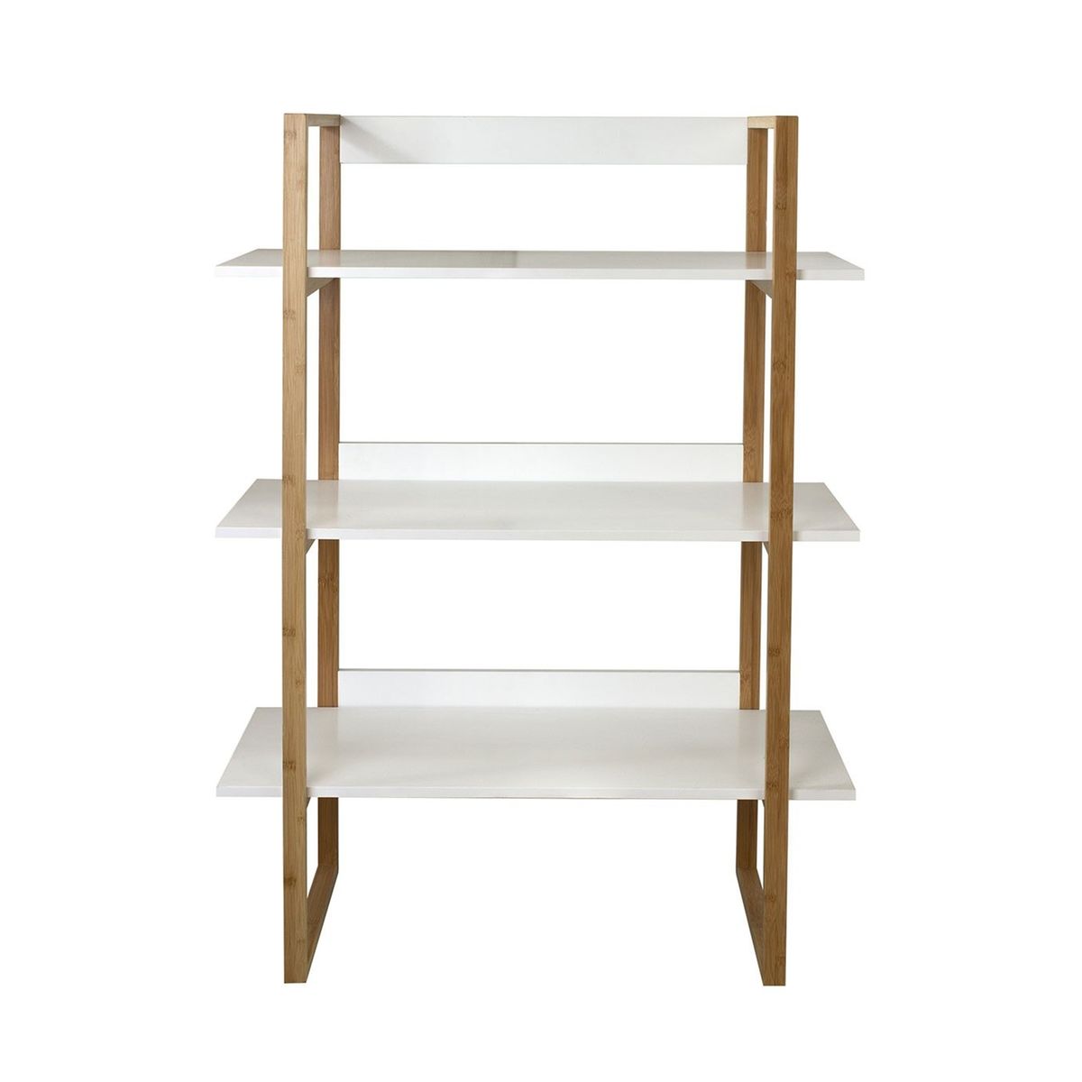 Bibliothèque meuble en bois 2 tiroirs et 5 compartiments - Cbc-Meubles