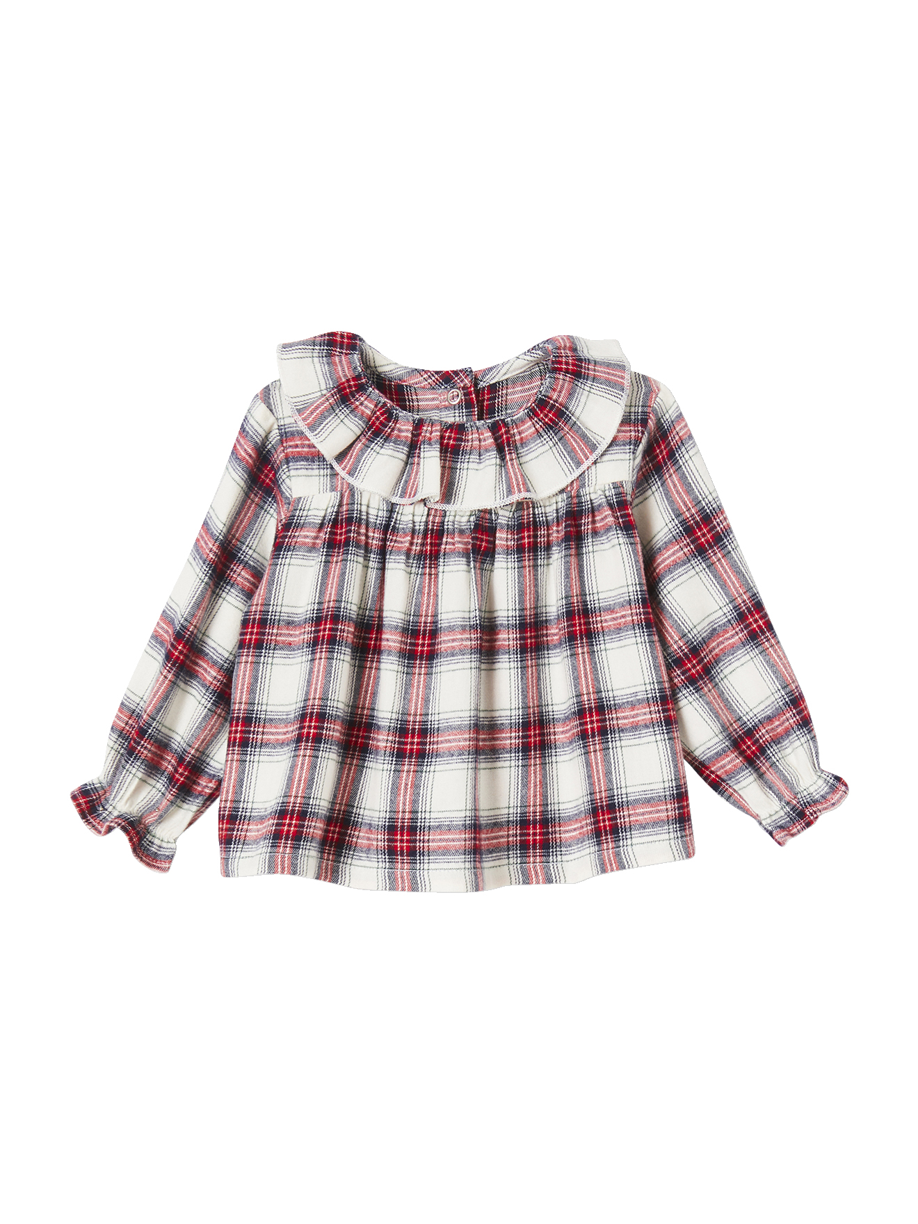 Blouse à collerette bébé, VERTBAUDET