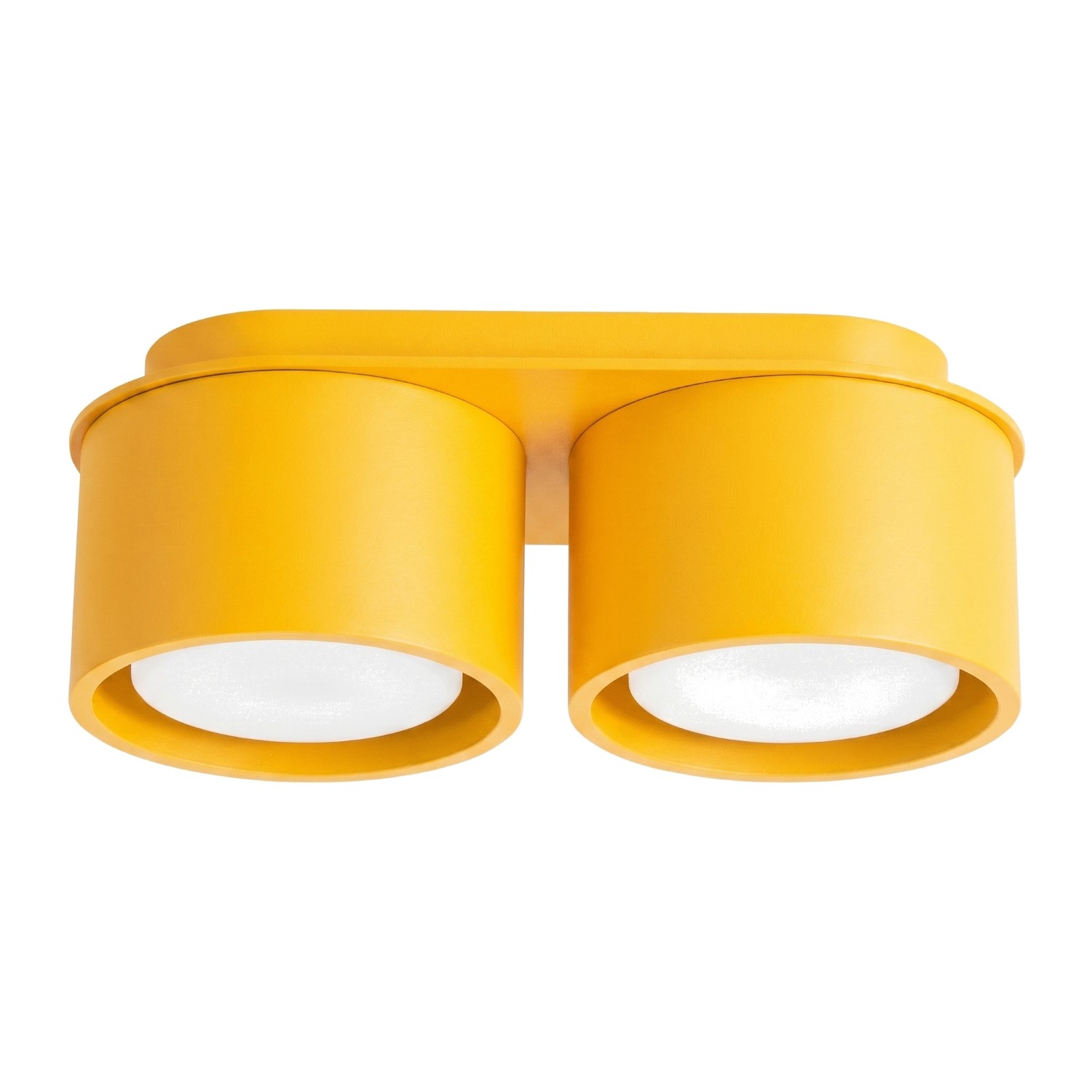 Plafonnier Aluminium Jaune Gx53 2 MODO, EDEN