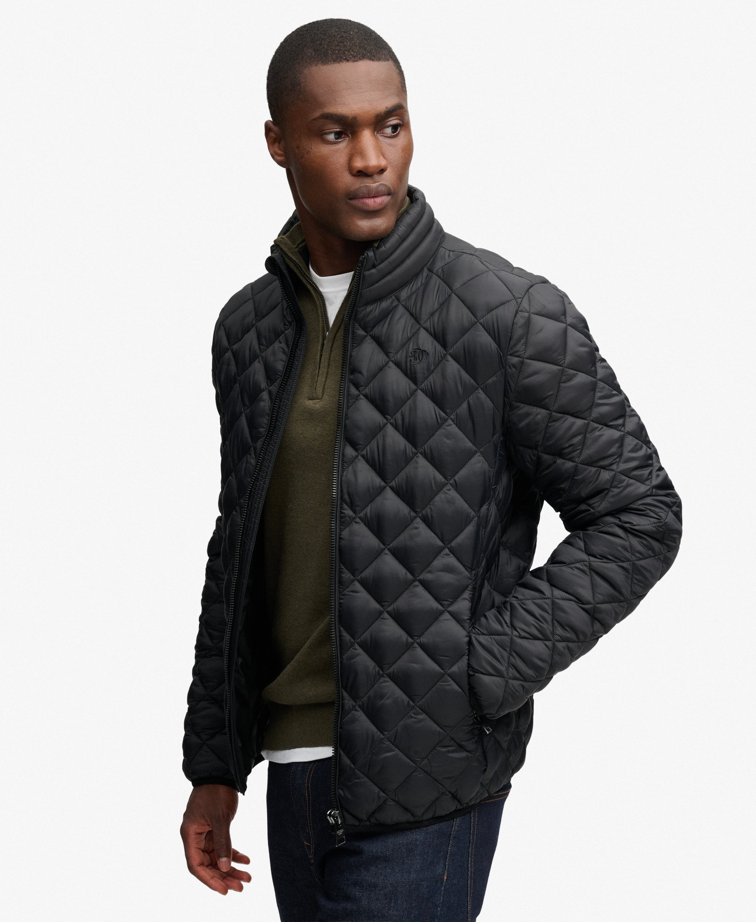 Veste Fuji Diamond Quilt coupe ajustée, SUPERDRY