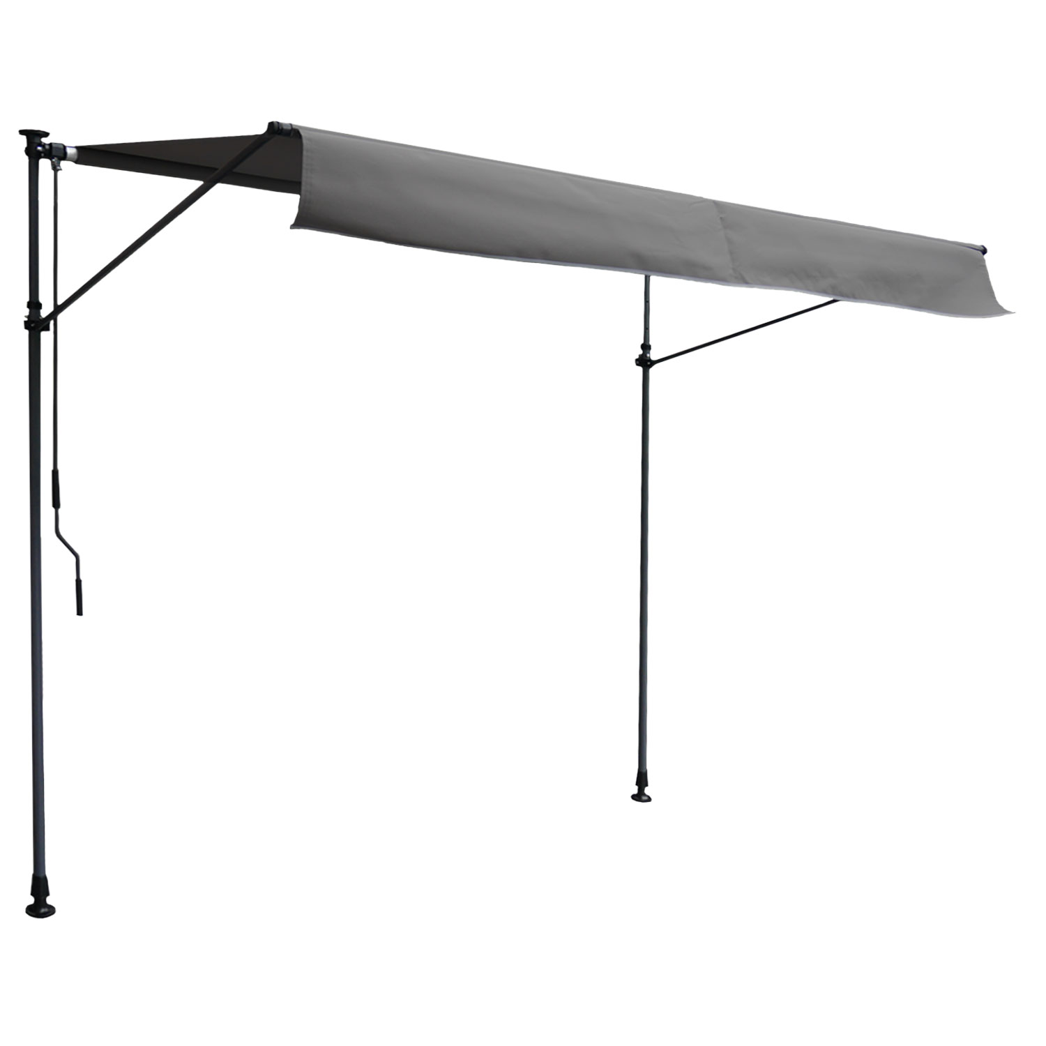 Store banne pour balcon, 3x1,2m, CHENE, HAPPY GARDEN