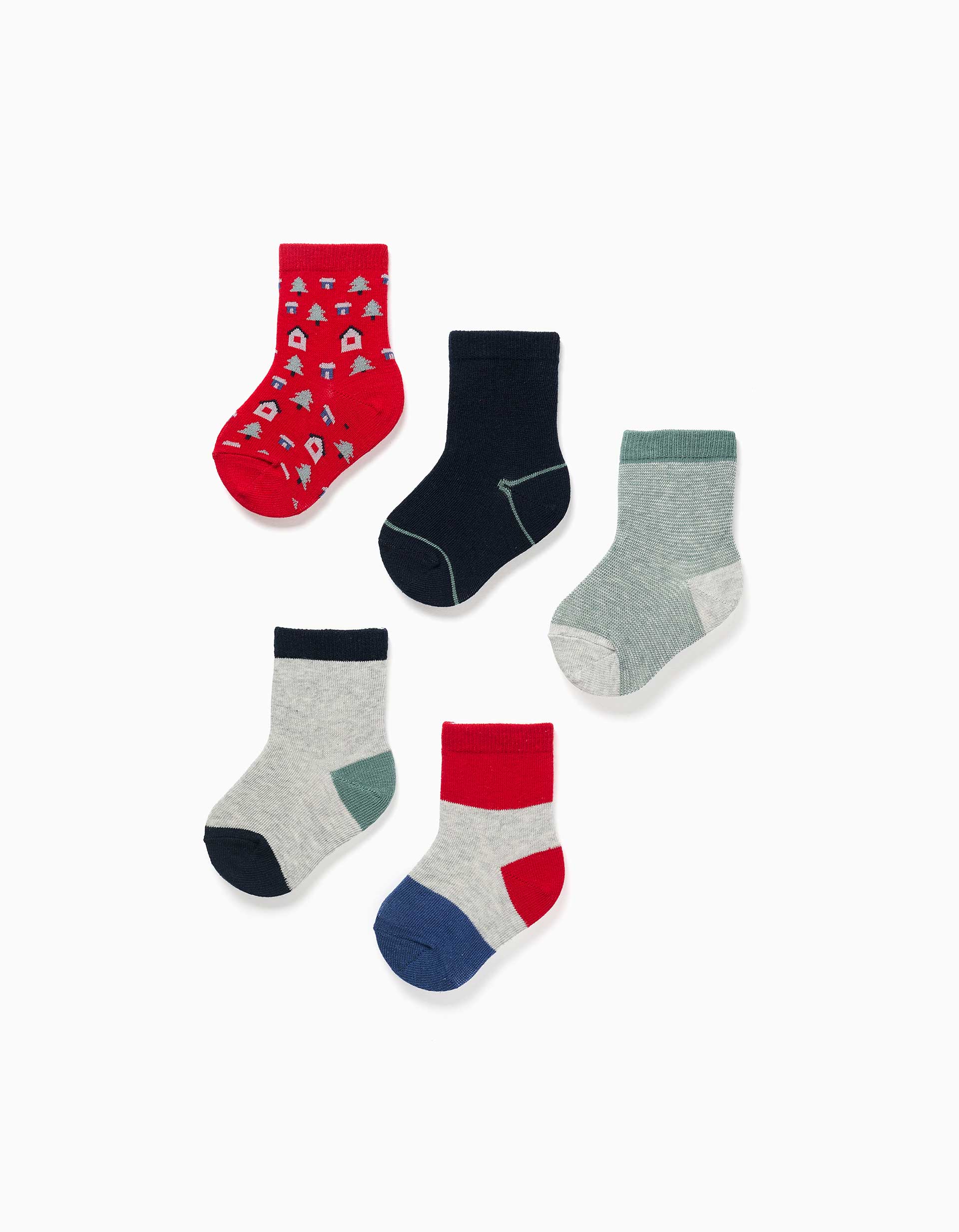 Lot de 5 paires de chaussettes fantaisie, ZIPPY