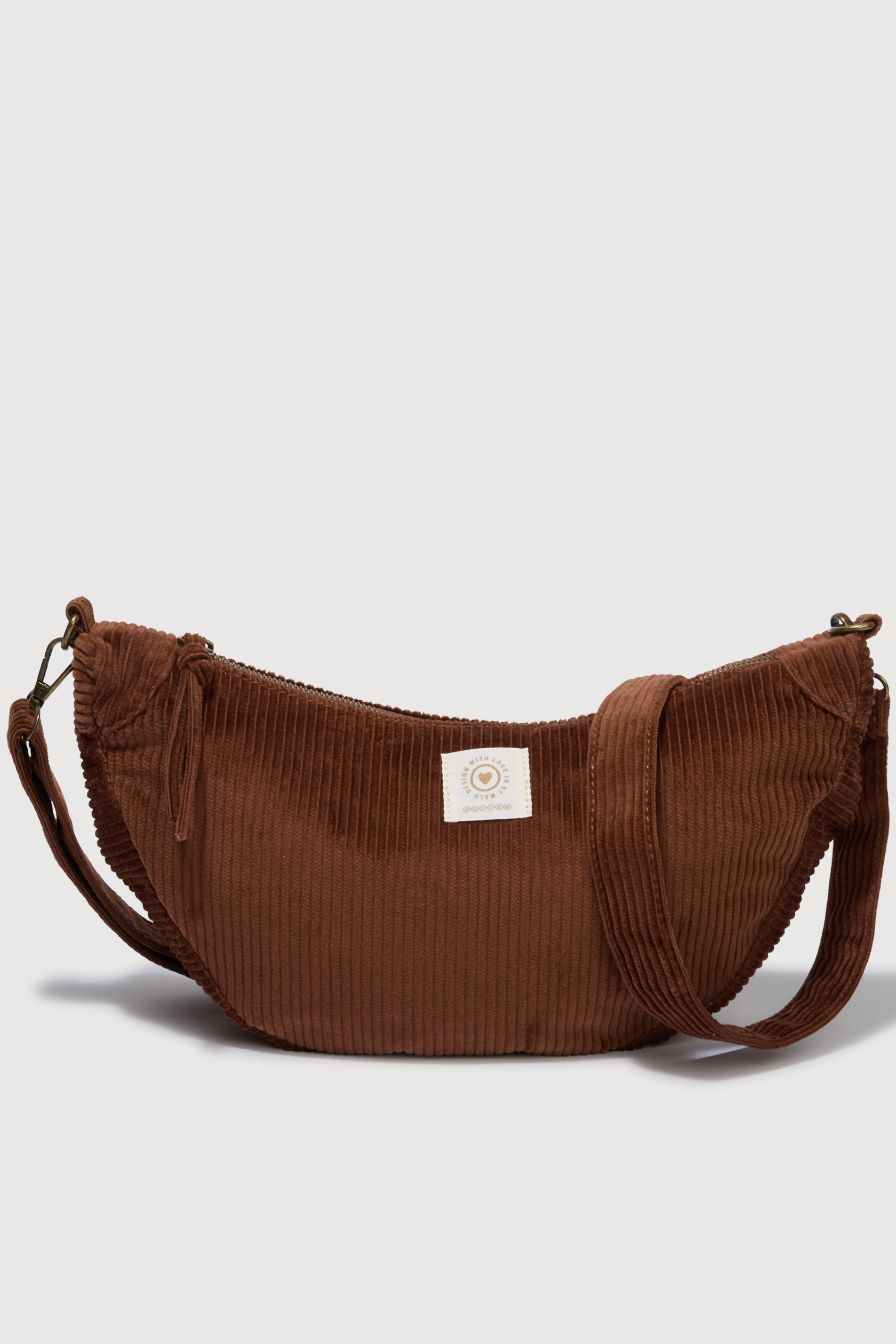 Sac bandoulière en velours doublé, BONOBO