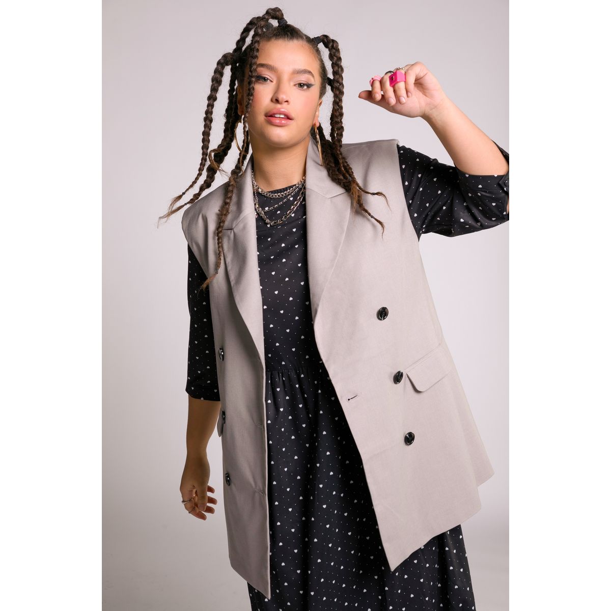 Blazer bicolore store femme