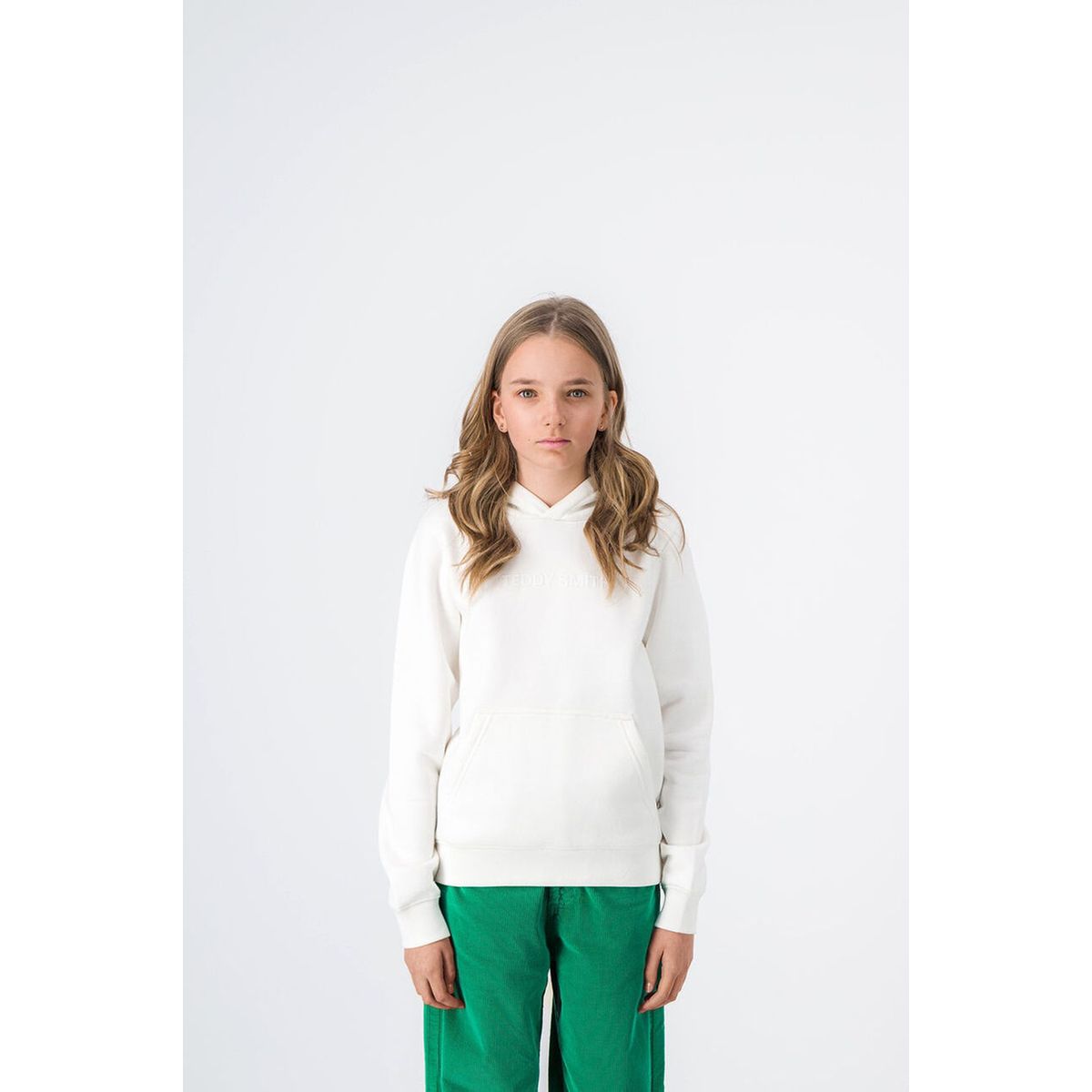 Sweat capuche fille new soly jr moyen blanc Teddy Smith La Redoute