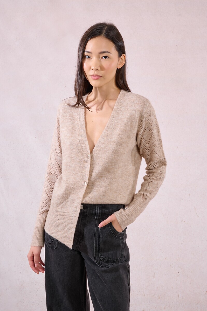 Openwork Cardigan, MOLLY BRACKEN