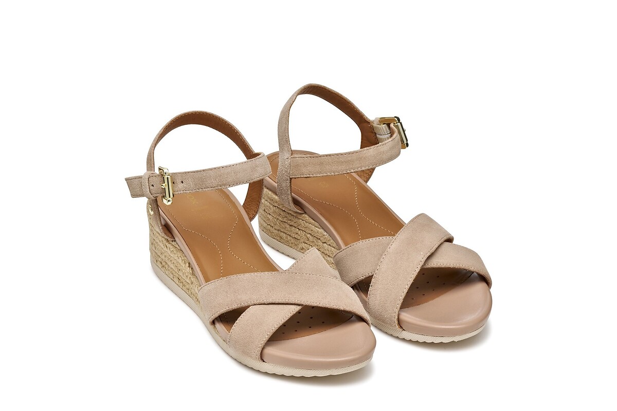 GEOX Sandalias de cuña Ischia Corda, piel