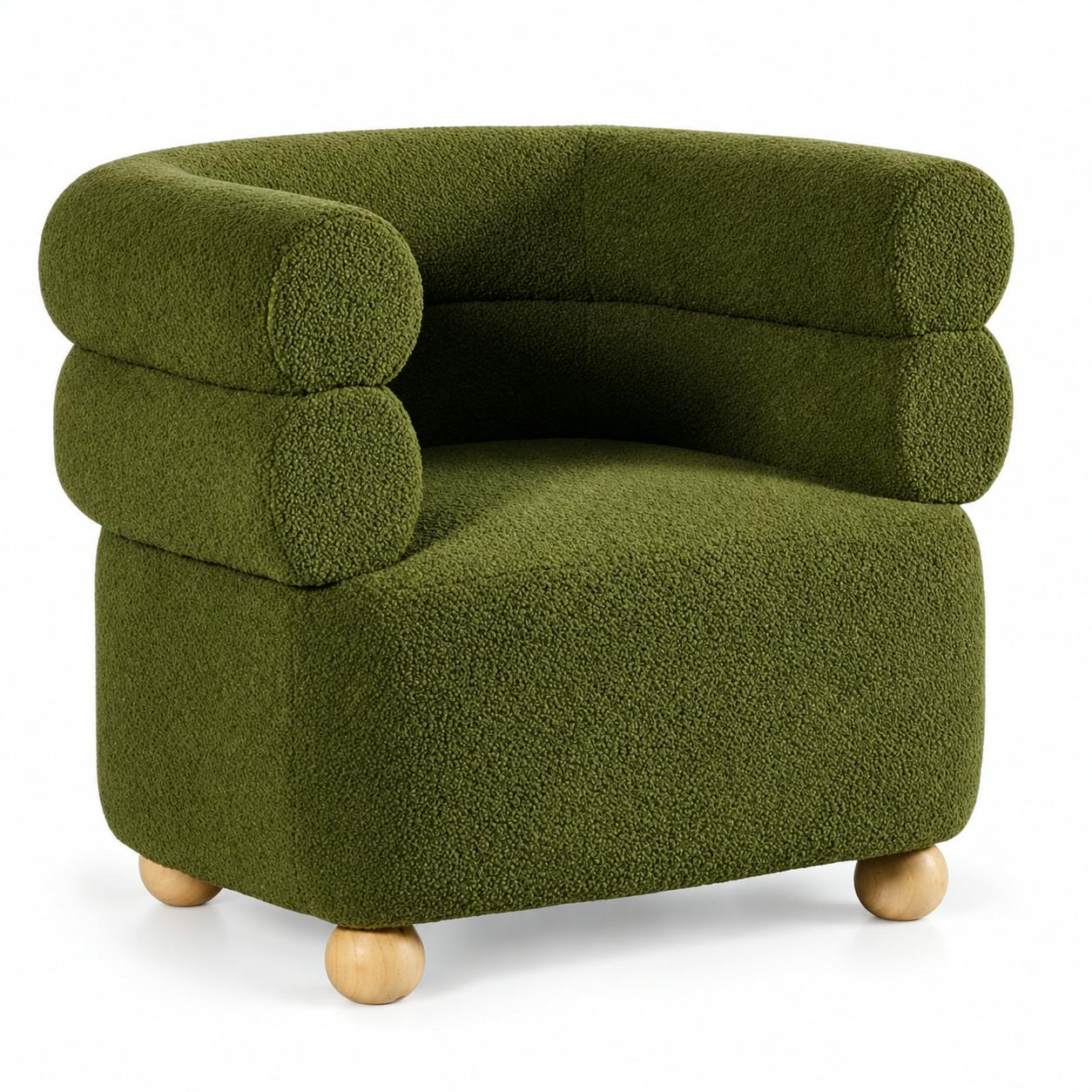 Fauteuil cabriolet tissu bouclette IENA, PIER IMPORT