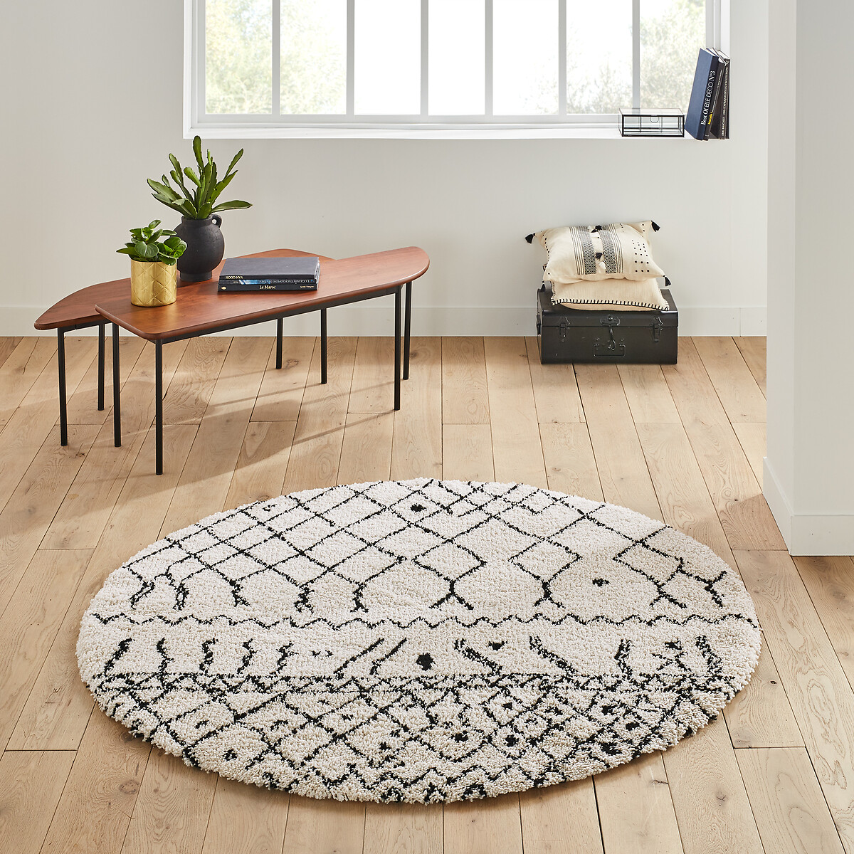 Afaw Berber Style Round Rug