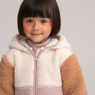 Zip-Up Hooded Cardigan in Teddy Faux Fur LA REDOUTE COLLECTIONS