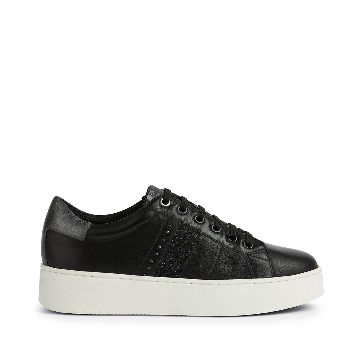 Skyely leather breathable trainers , black, Geox | La Redoute