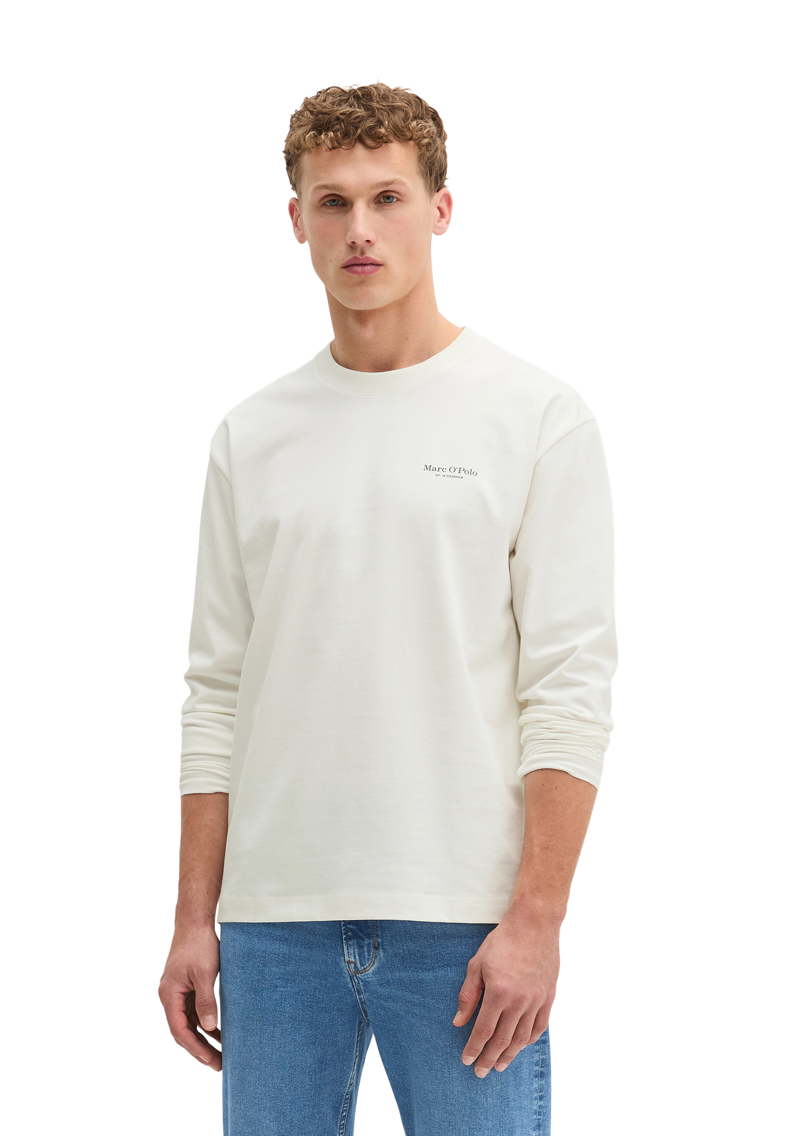 T-shirt long relaxed Heavy Jersey avec imprimé dans le dos, MARC O'POLO