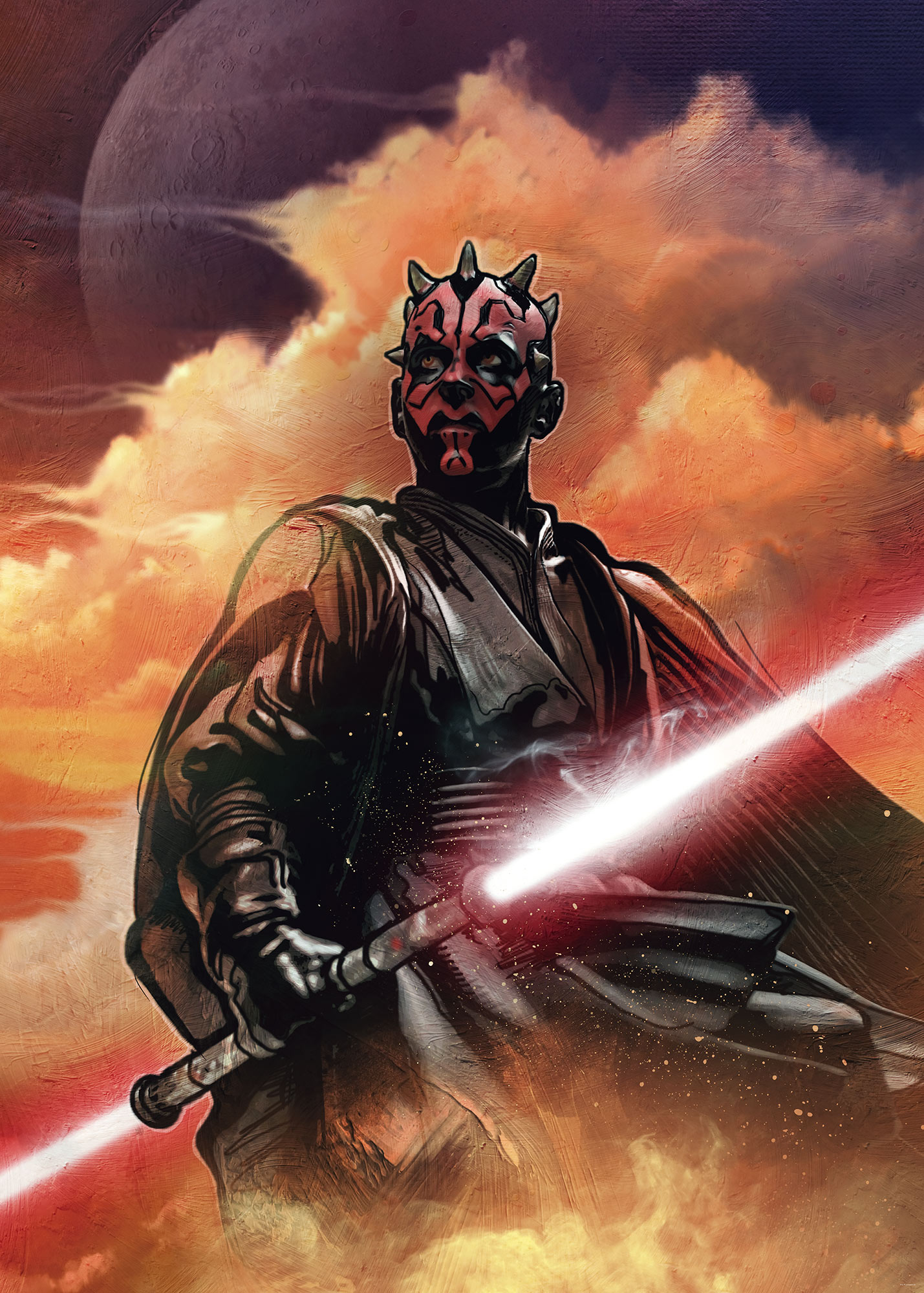 Papier peint Komar - Star Wars Classic Darth Maul - 200 x 280 cm, HEXOA