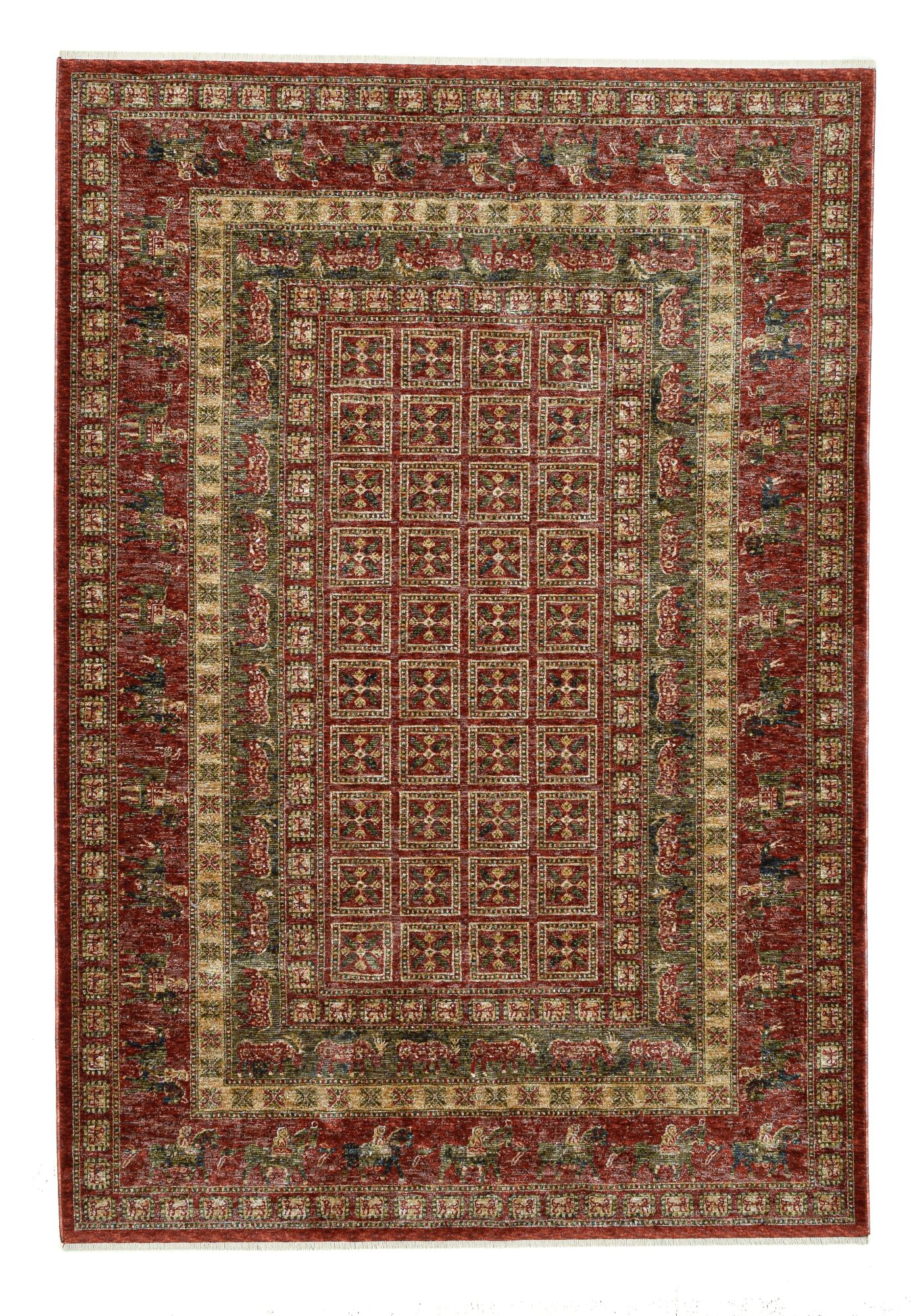Tapis salon tissé avec bordure - BEATRICE, THEKO