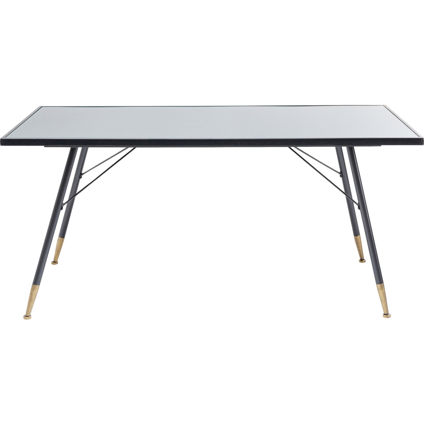 Table en verre et acier, LA GOMERA, KARE DESIGN