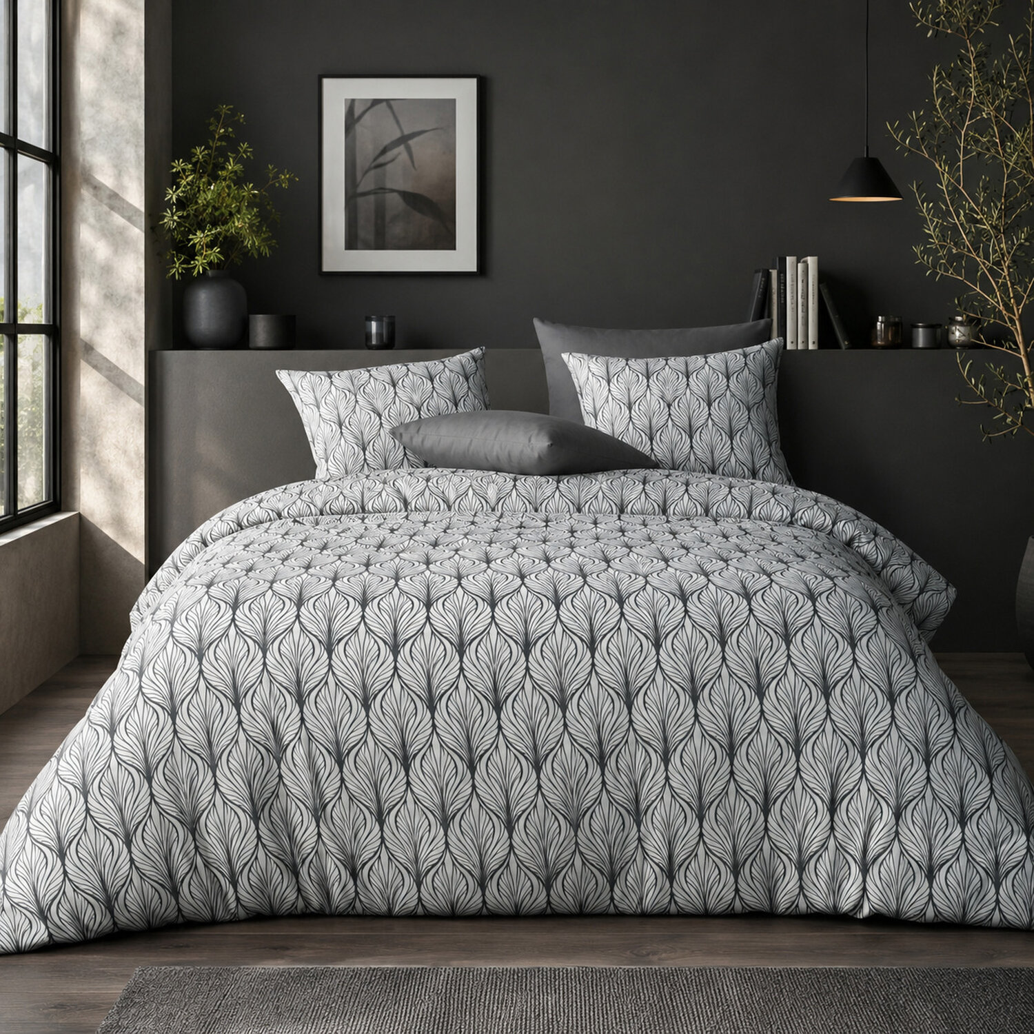 Parure housse de couette en microfibre, MUCHA, C DESIGN HOME TEXTILE
