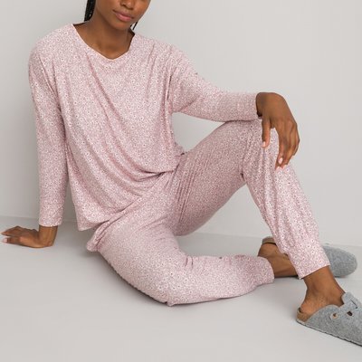 Pyjama in bedrukt tricot LA REDOUTE COLLECTIONS
