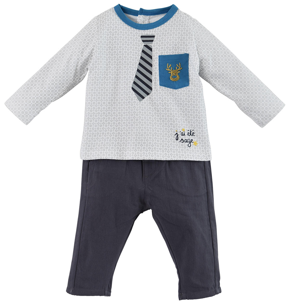 Ensemble pantalon garcon anthracite, SUCRE D'ORGE