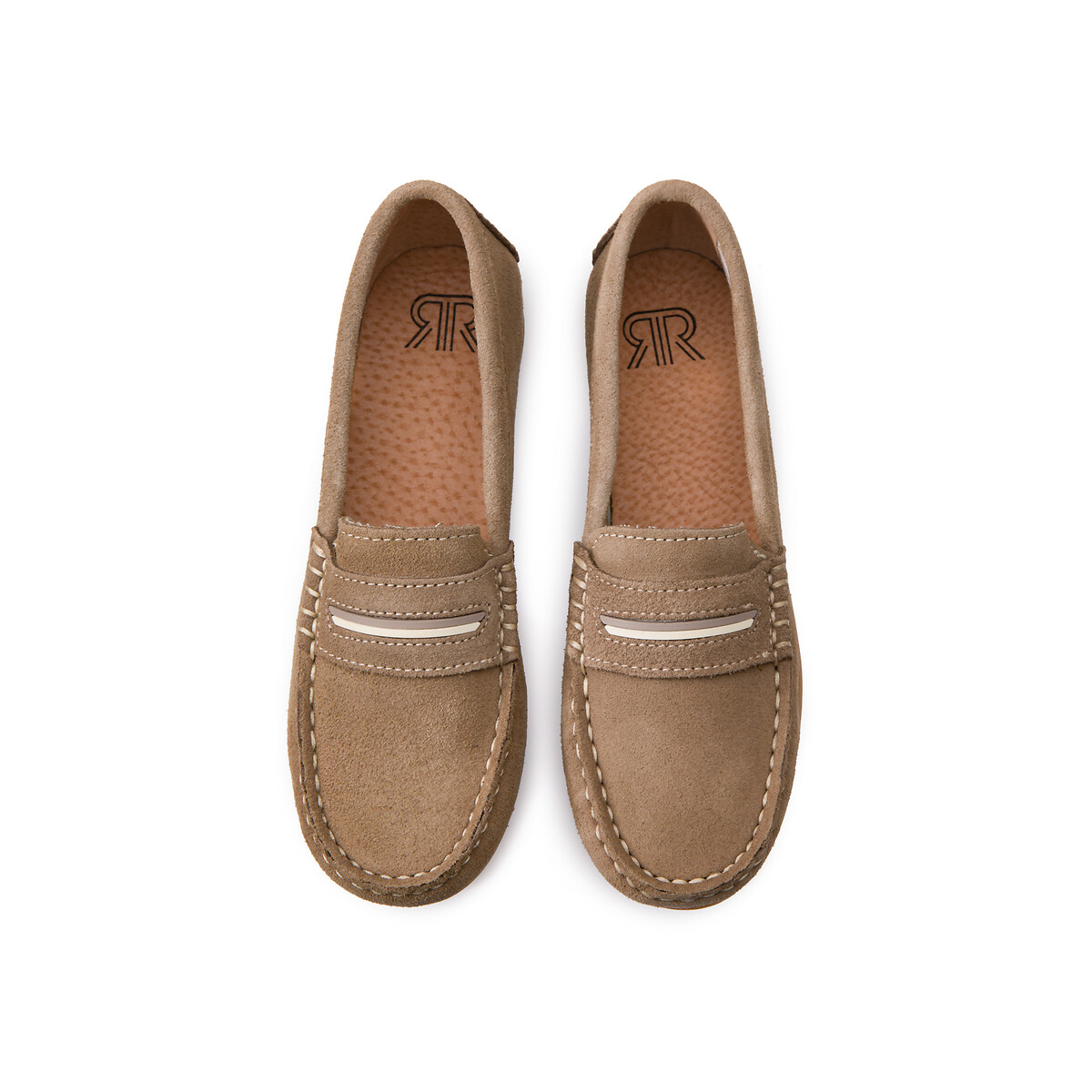 Mocassins en cuir La Redoute Collections La Redoute