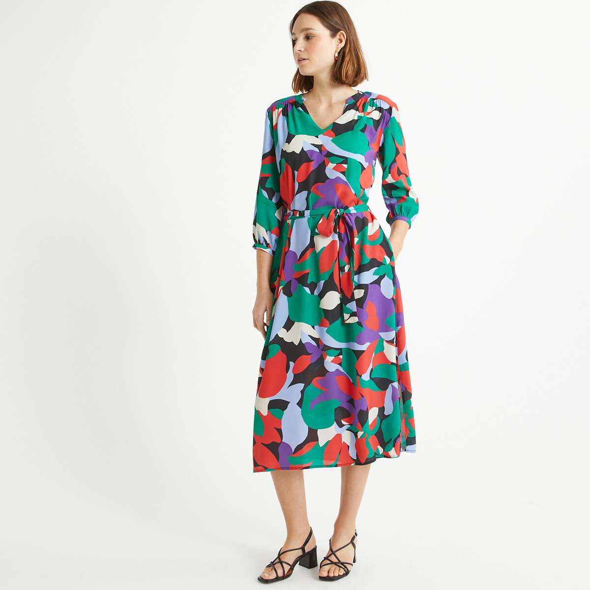 Image of Full Midaxi Dress in Floral Print