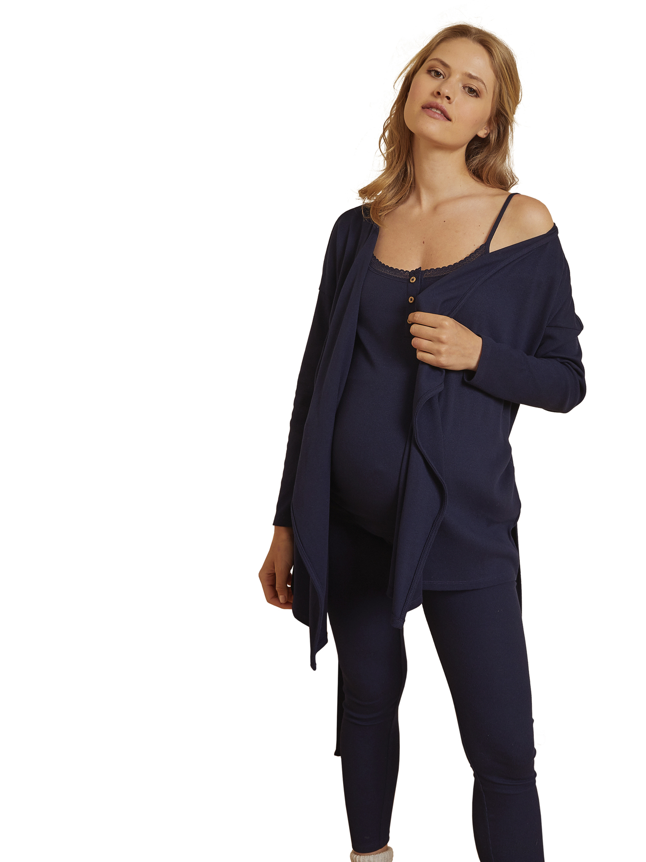 Ensemble 3 pièces homewear grossesse et allaitement, VERTBAUDET