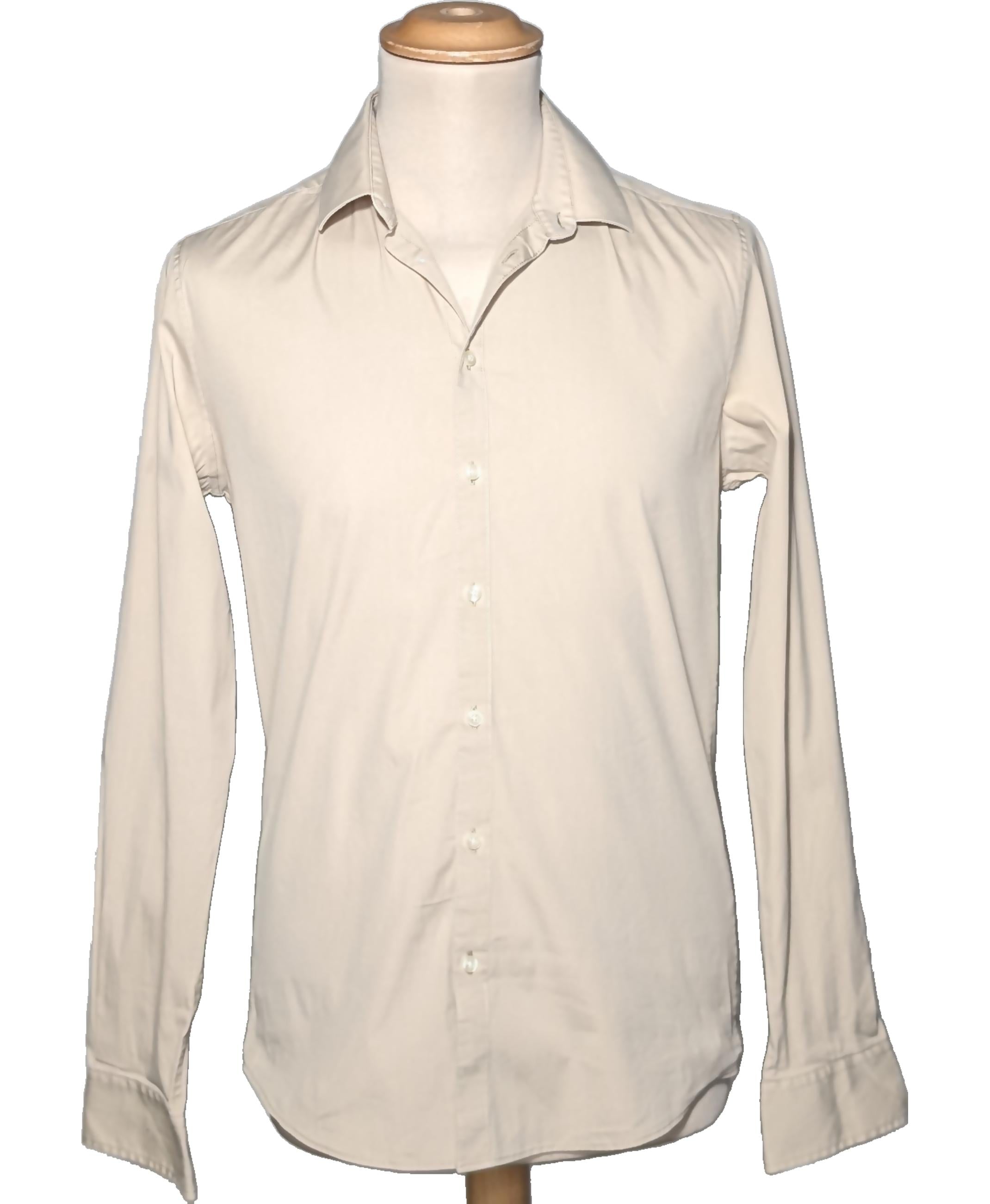 Chemise manches longues tres bon etat beige Devred La Redoute