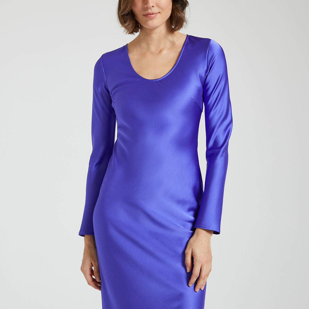 Alina maxi dress with long sleeves, purple, Samsoe And Samsoe | La Redoute