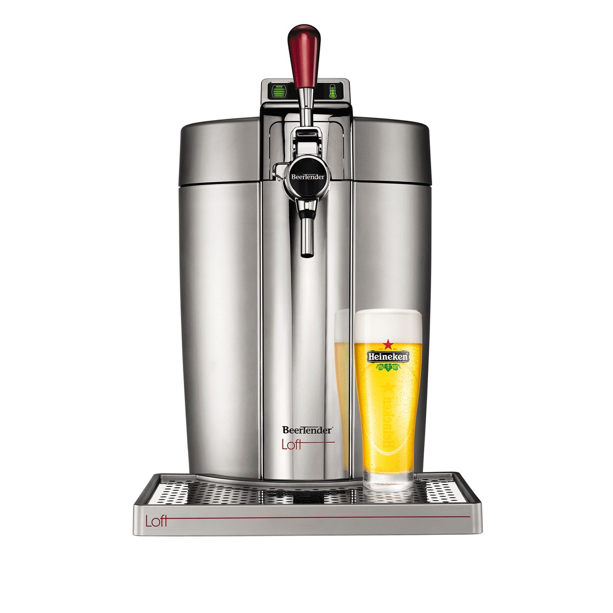 SEB VB310510 Beertender® Machine à bière pression, Tireuse à bière, Pompe à  bière, Fût de 5 L, Indicateur de température, Rouge