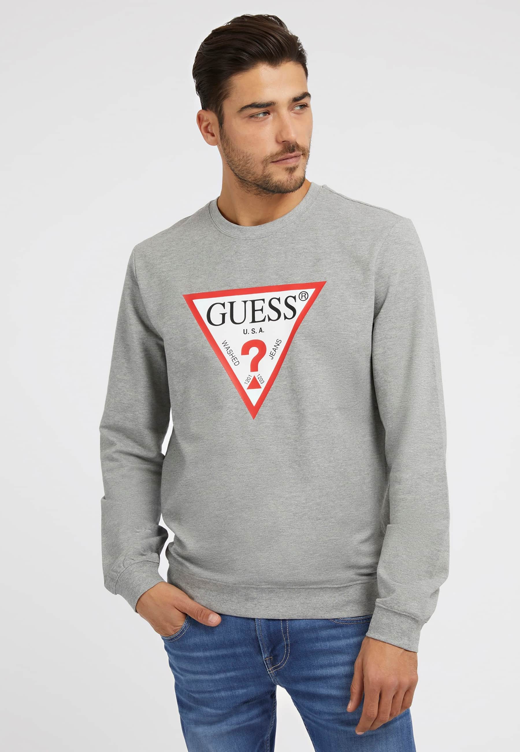 GUESS Sweat-shirt logo triangle, GUESS