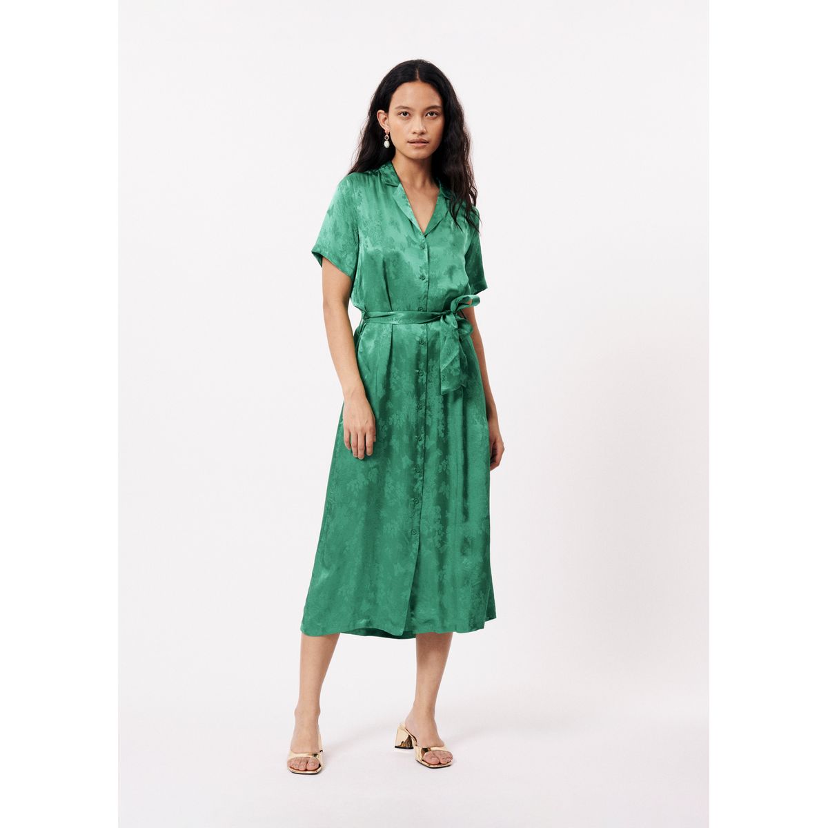 Robe portefeuille vert 2025 emeraude