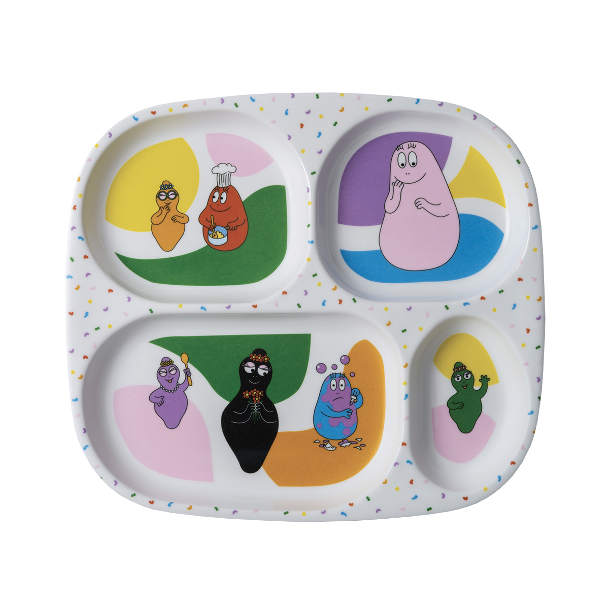 Plateau à 4 compartiments BARBAPAPA, PETIT JOUR