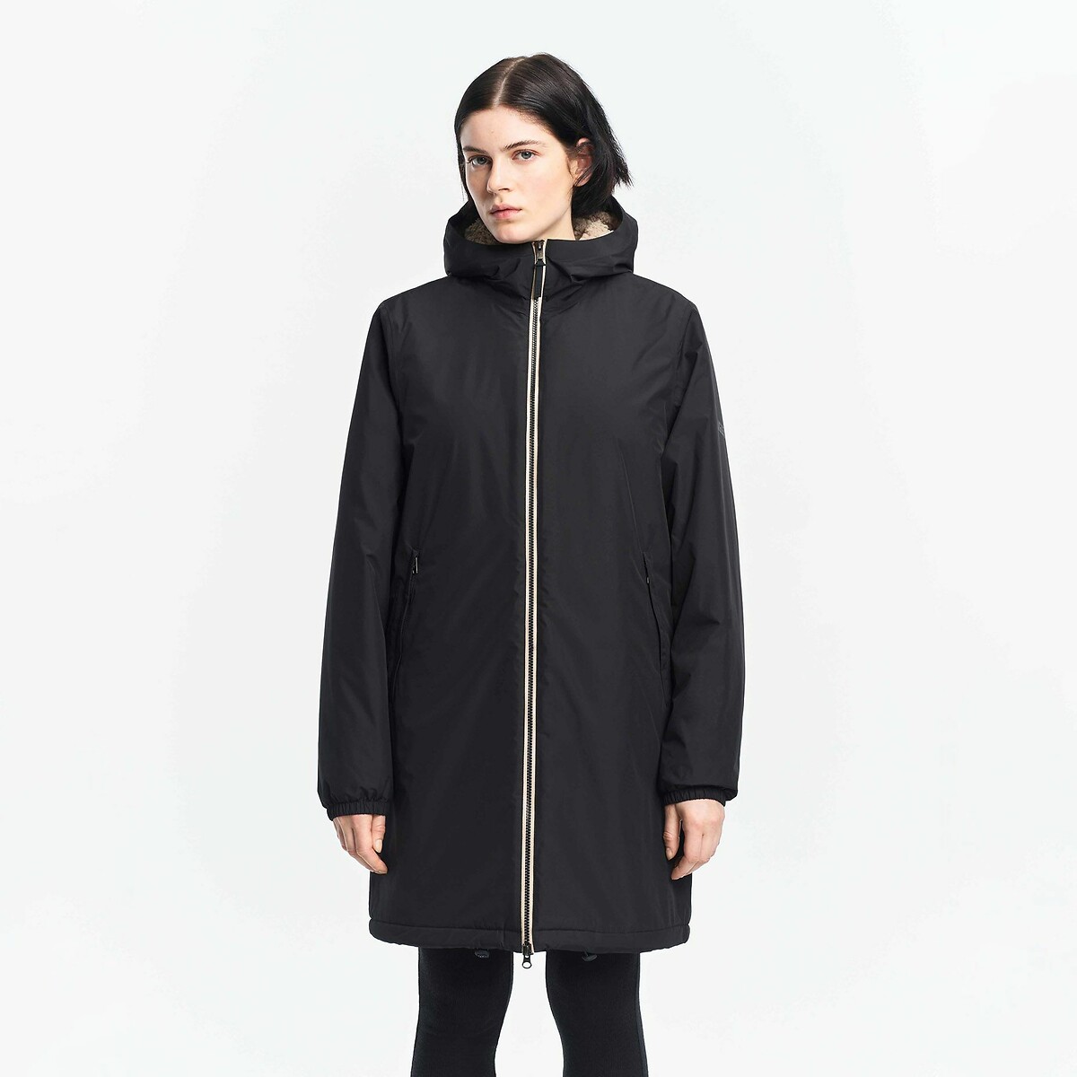 Essentials Piumino Impermeabile Uomo Con Cappuccio Foderato Sherpa – Nylon Trapuntato, Tasche Interne E Esterne, Chiusura Zip Integrale