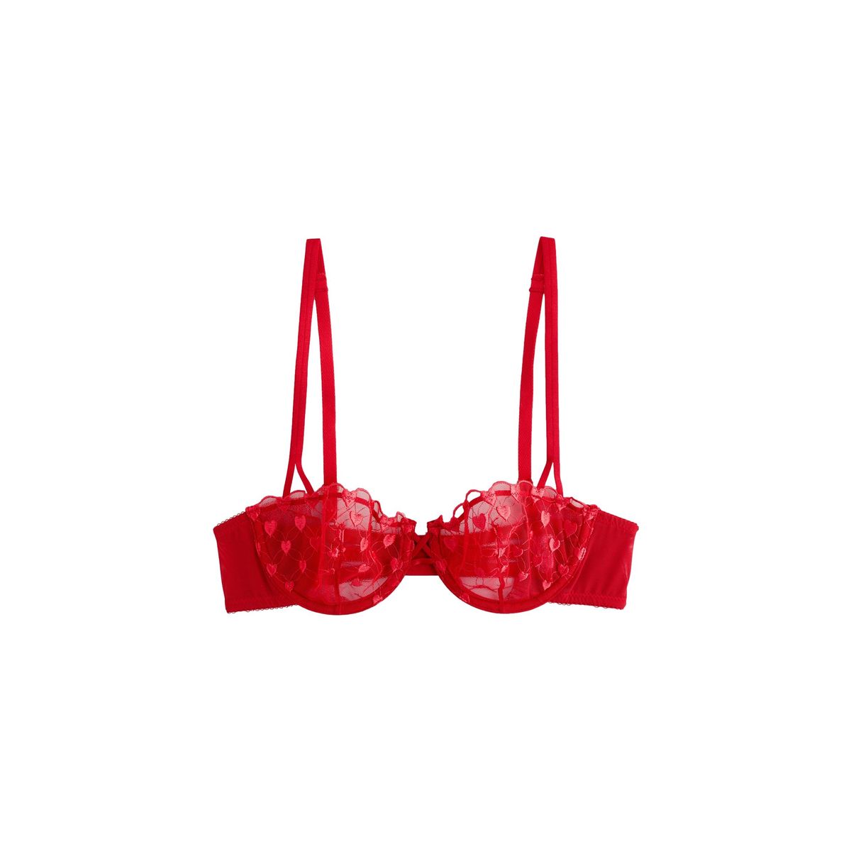 Soutien-gorge balconnet à cœur brodé a-e, NEXT