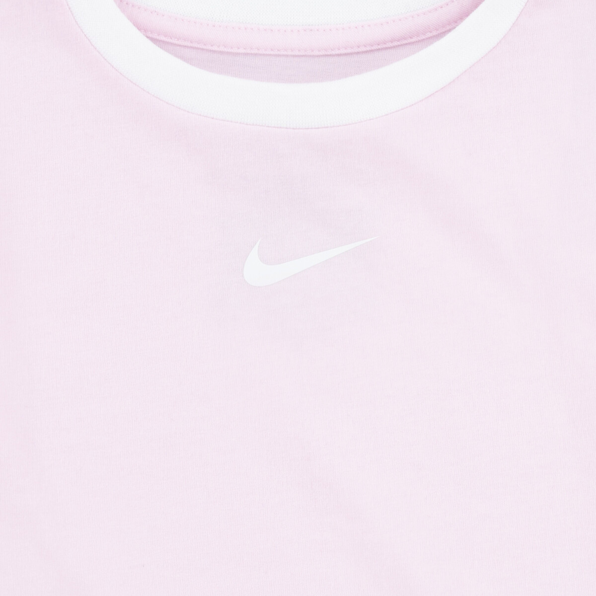 Logo print cotton t shirt with short sleeves pink Nike La Redoute