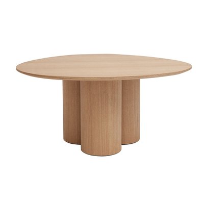Table basse design bois foncé noyer L78 cm HOLLEN MILIBOO