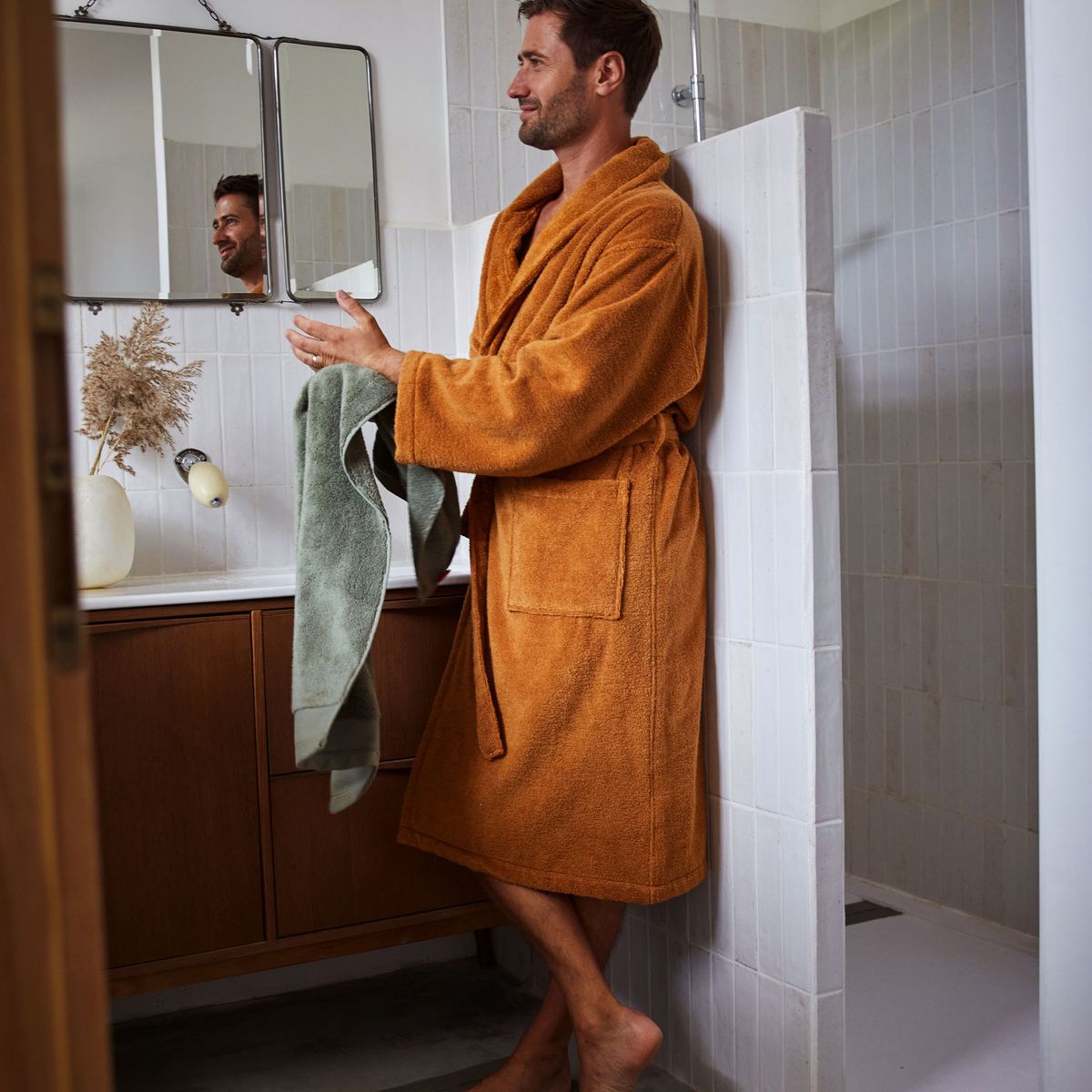 Peignoir discount homme orange