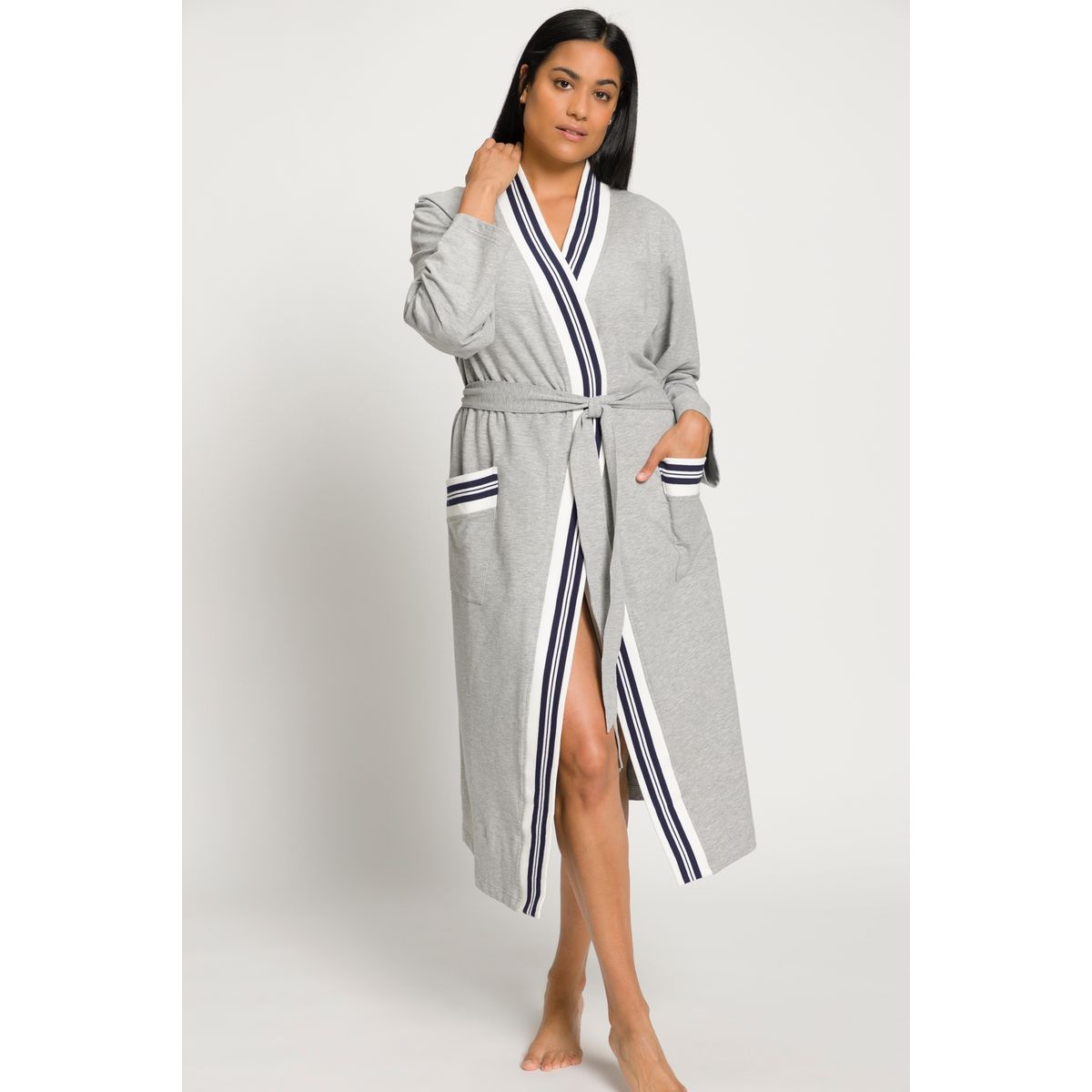 Robe de chambre boutonn e en laine b.solfin fabriqu en france