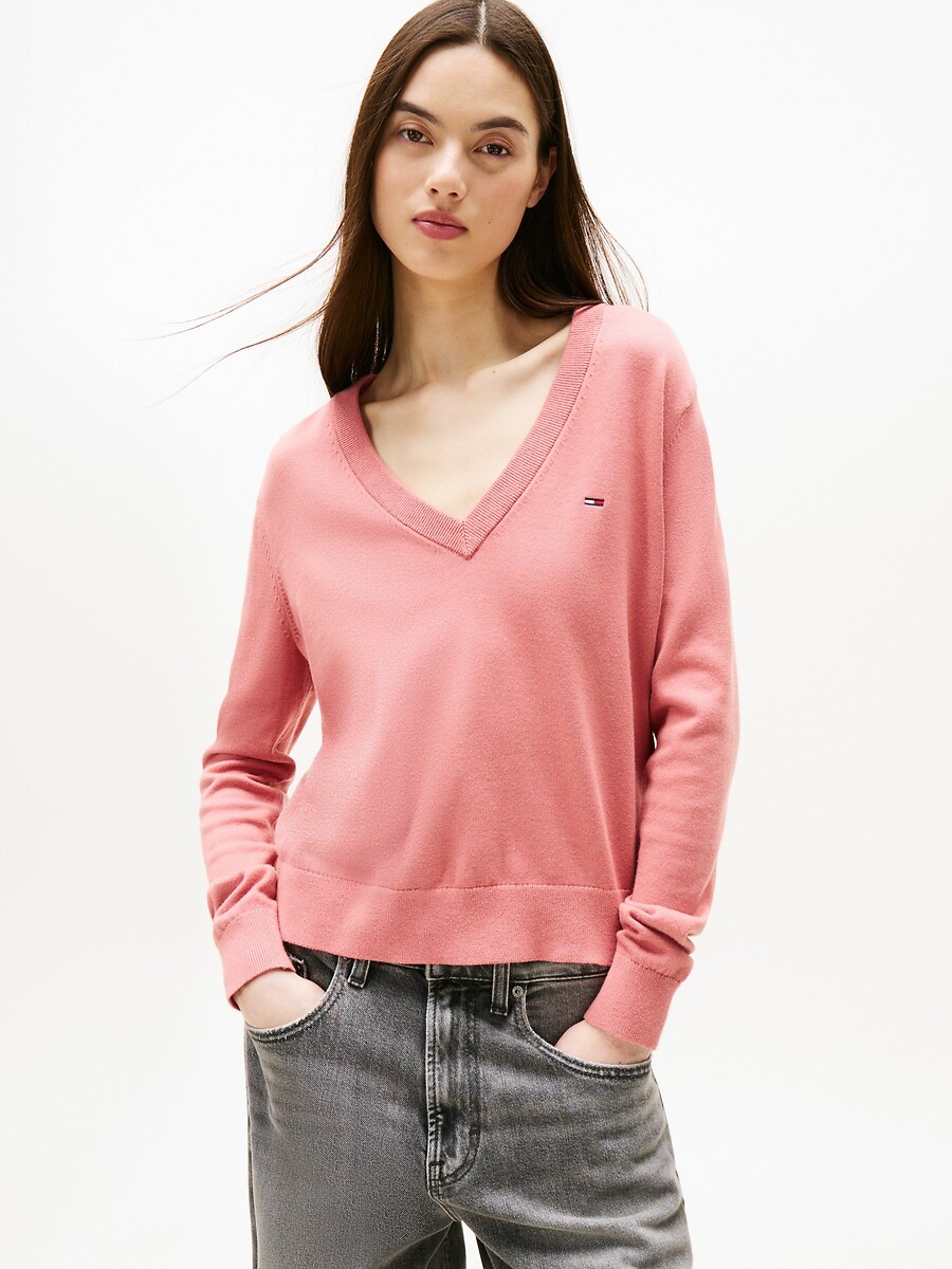 V-Neck Jumper, TOMMY JEANS