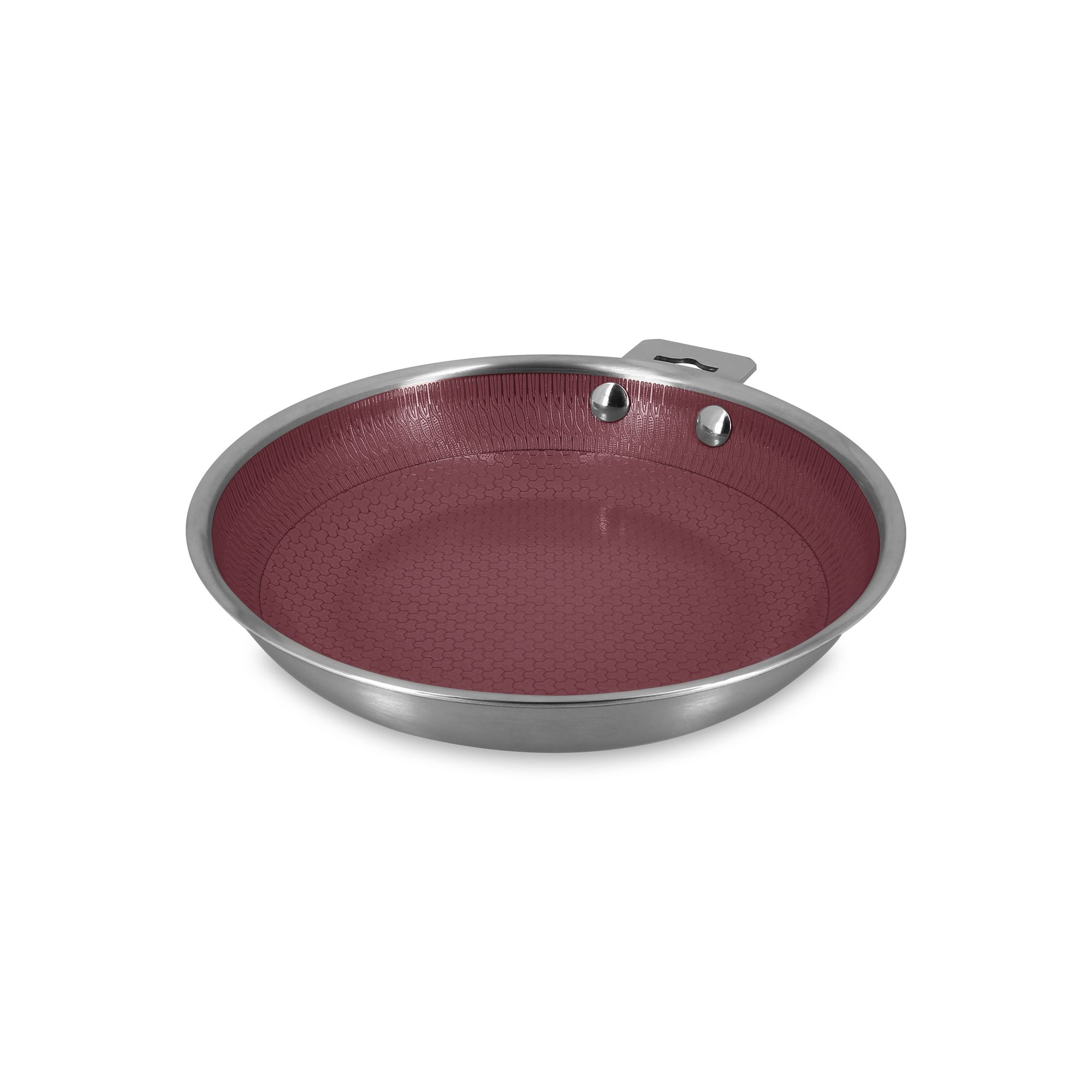 Poêle 24cm en acier inoxydable, AGLAE, MENASTYL